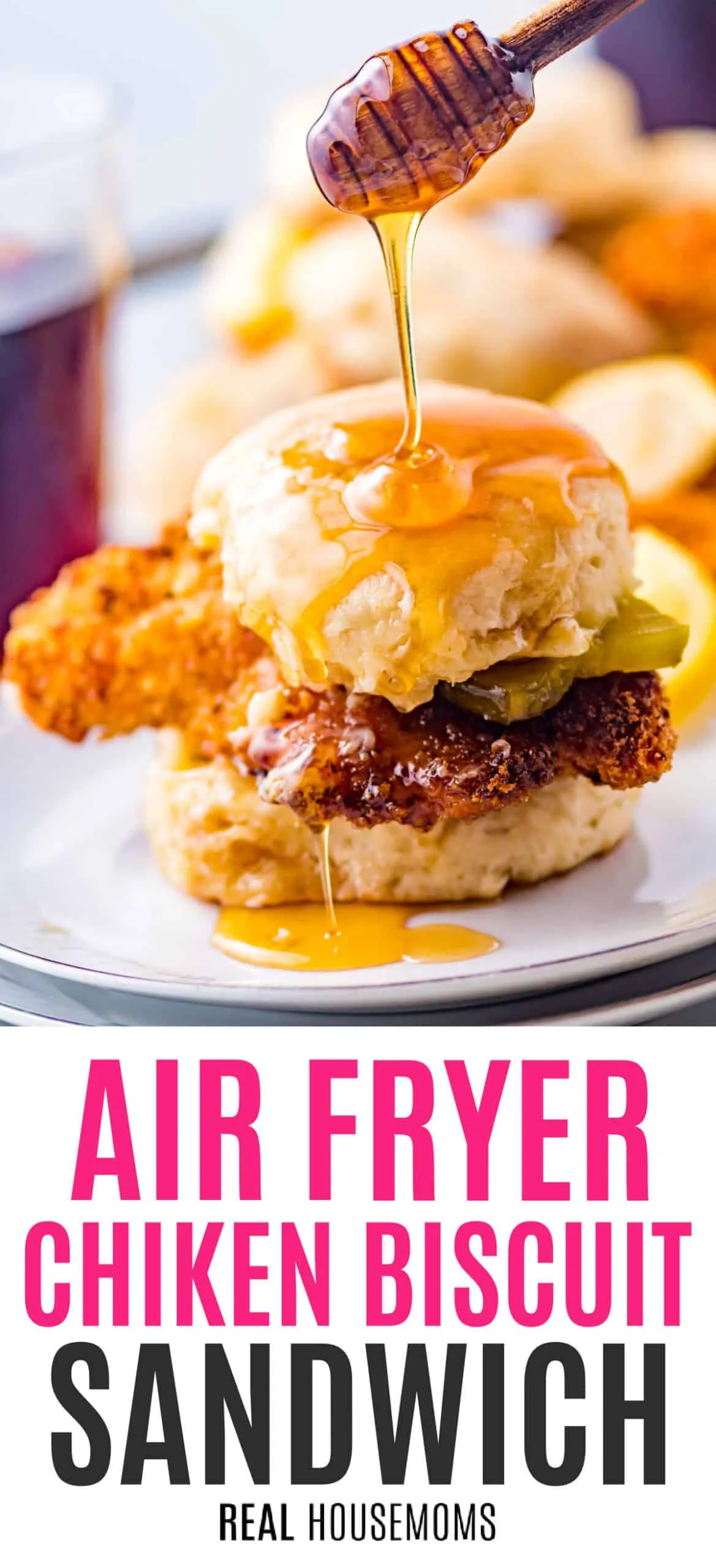 Air Fryer Chicken Biscuit Sandwich
