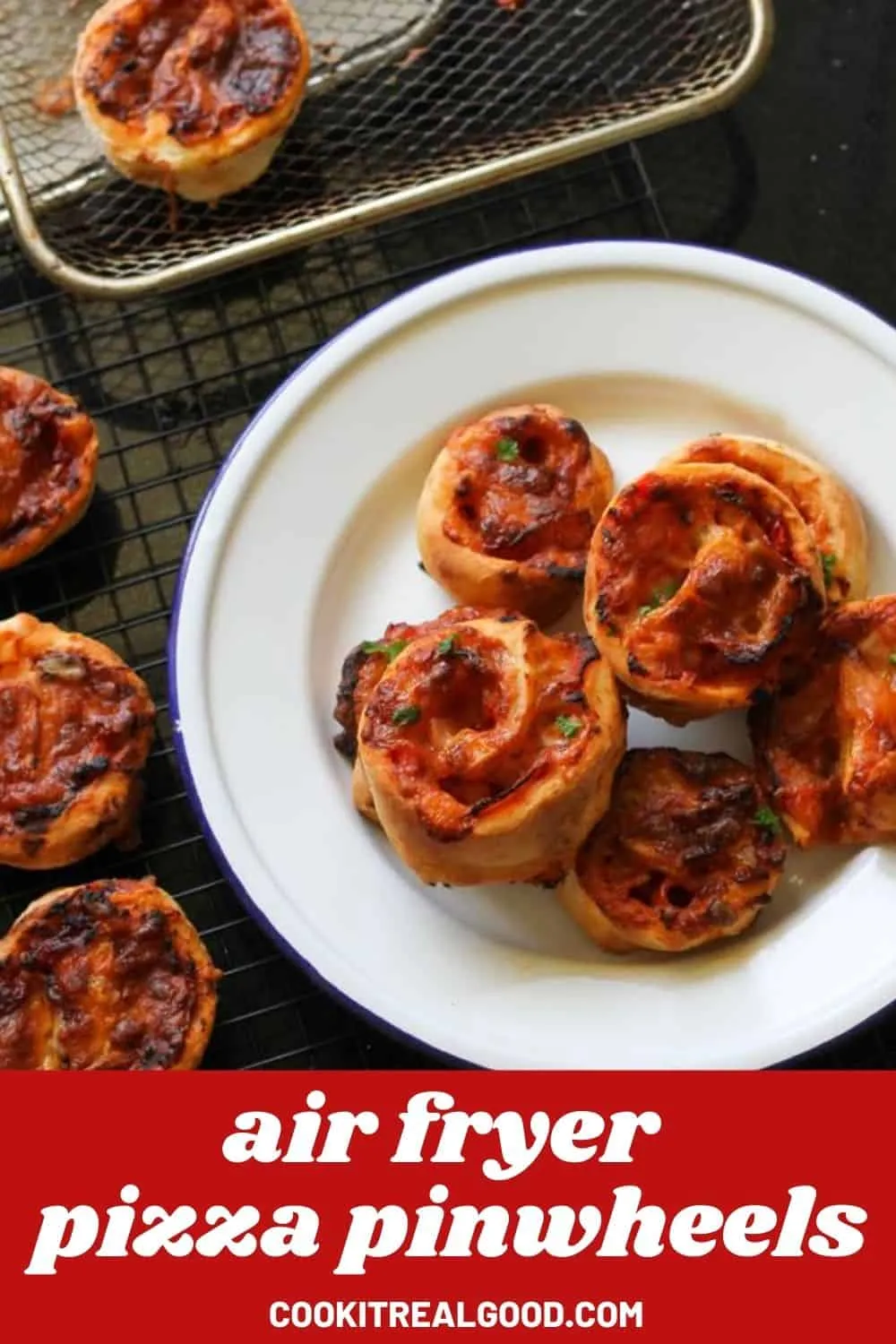 Air Fryer Pizza Pinwheels