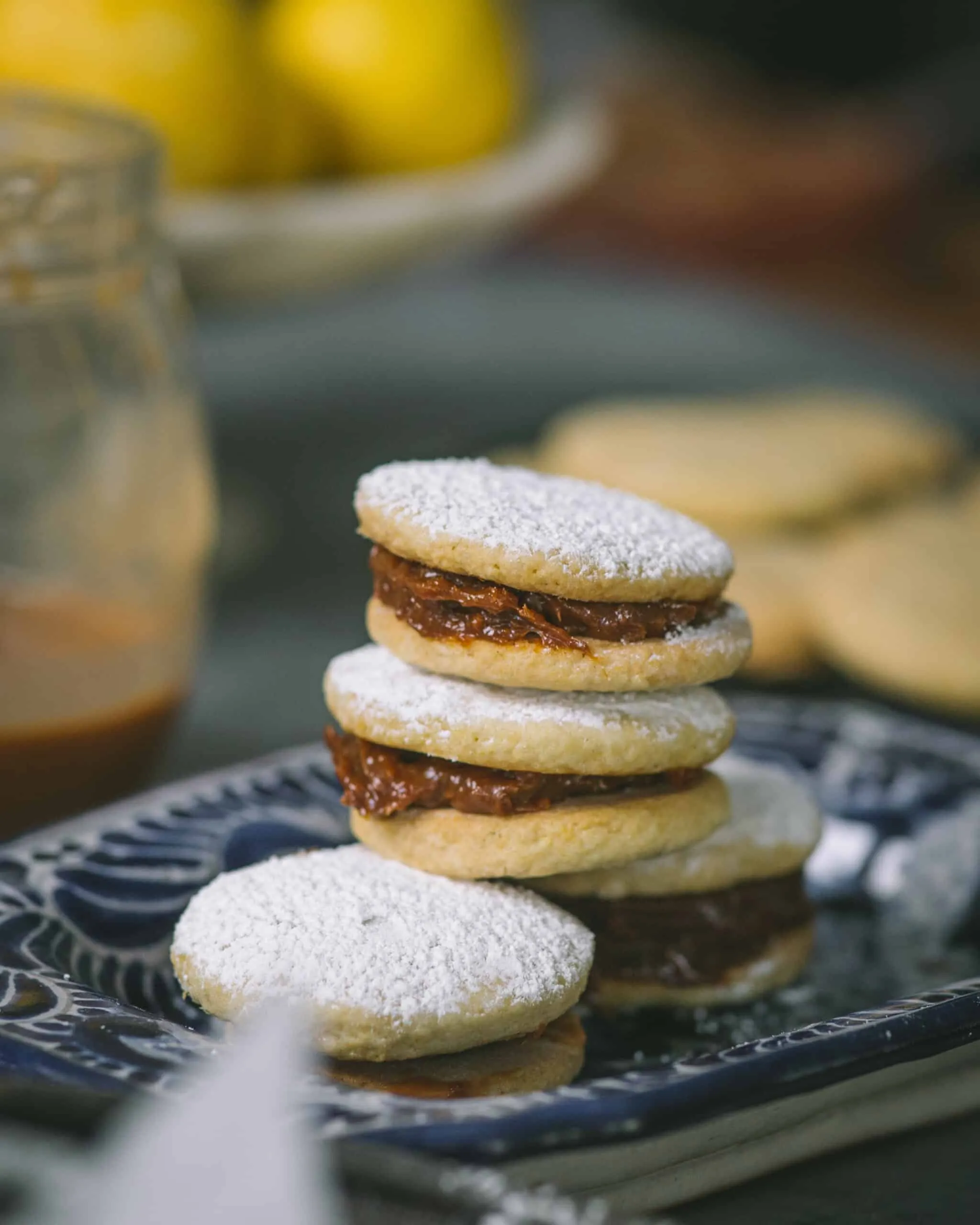 Alfajor Cookies with Dulce de Leche Filling