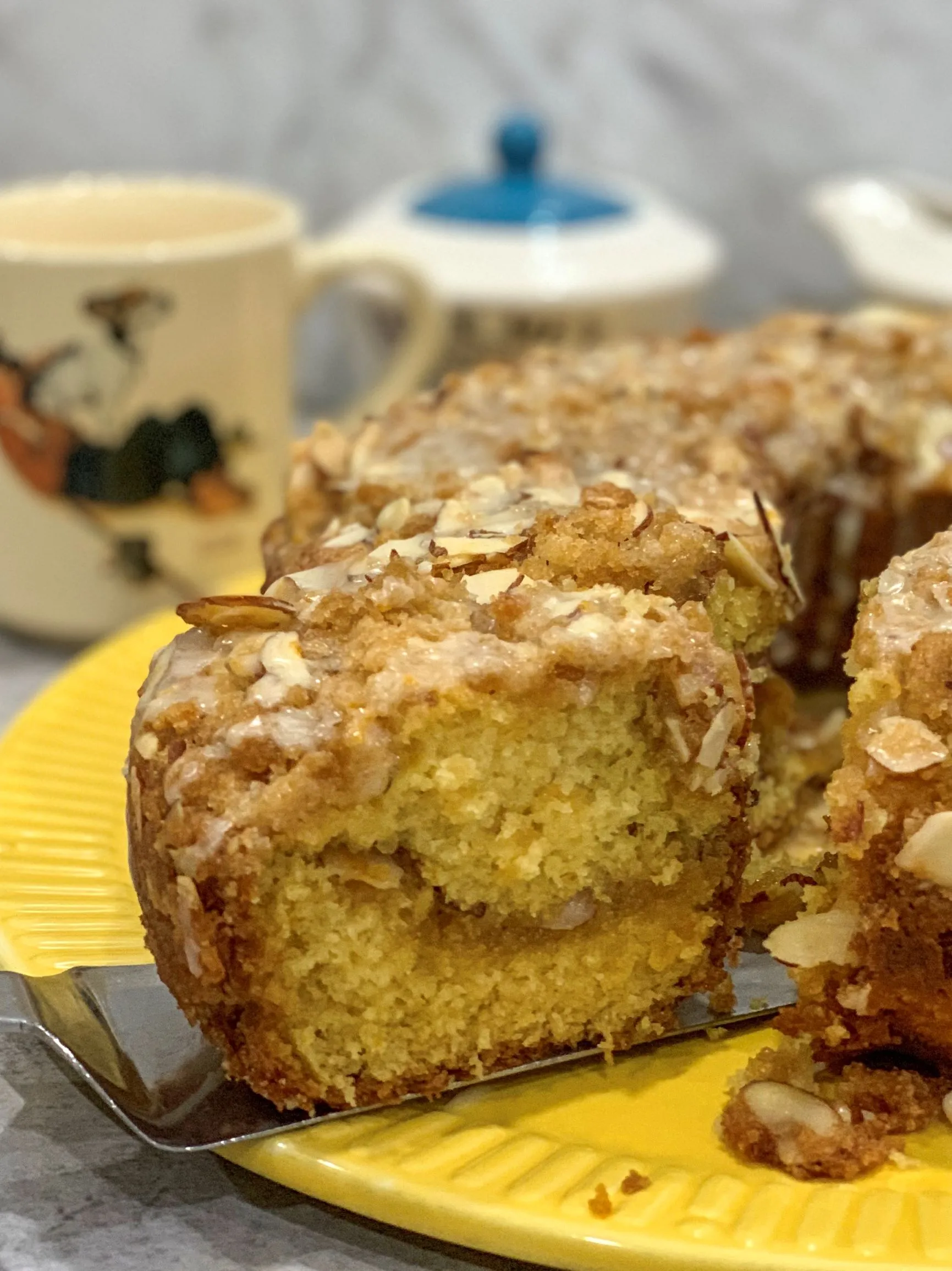 Almond Streusel Bundt Cake and Coffee Glaze