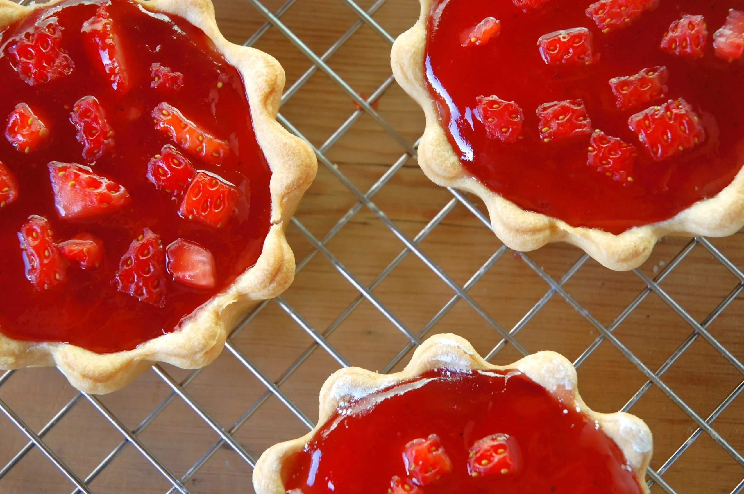Antonella's Little Tarts with Ricotta Cream and Strawberry Jam