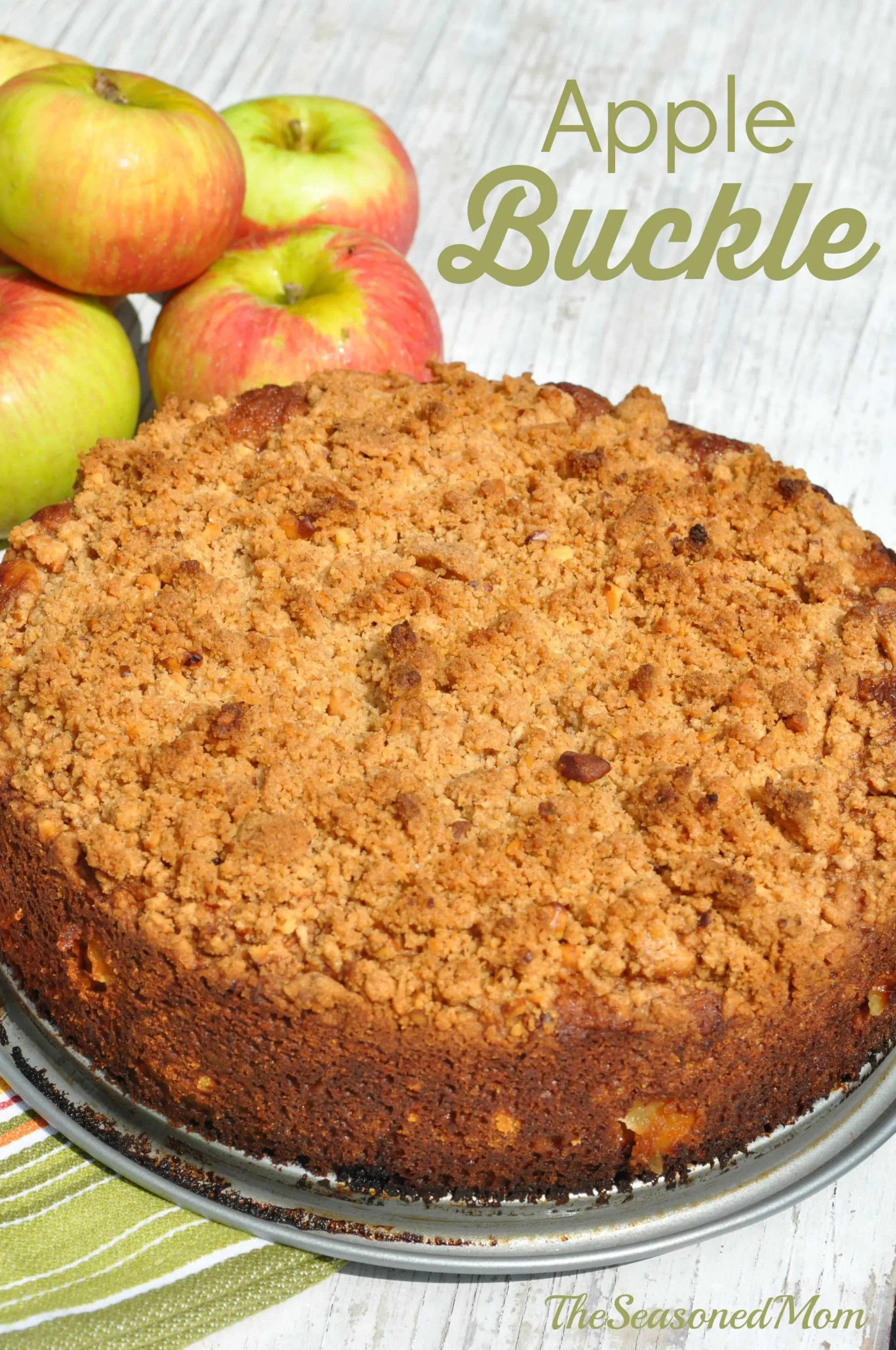 Apple Buckle with Streusel Topping
