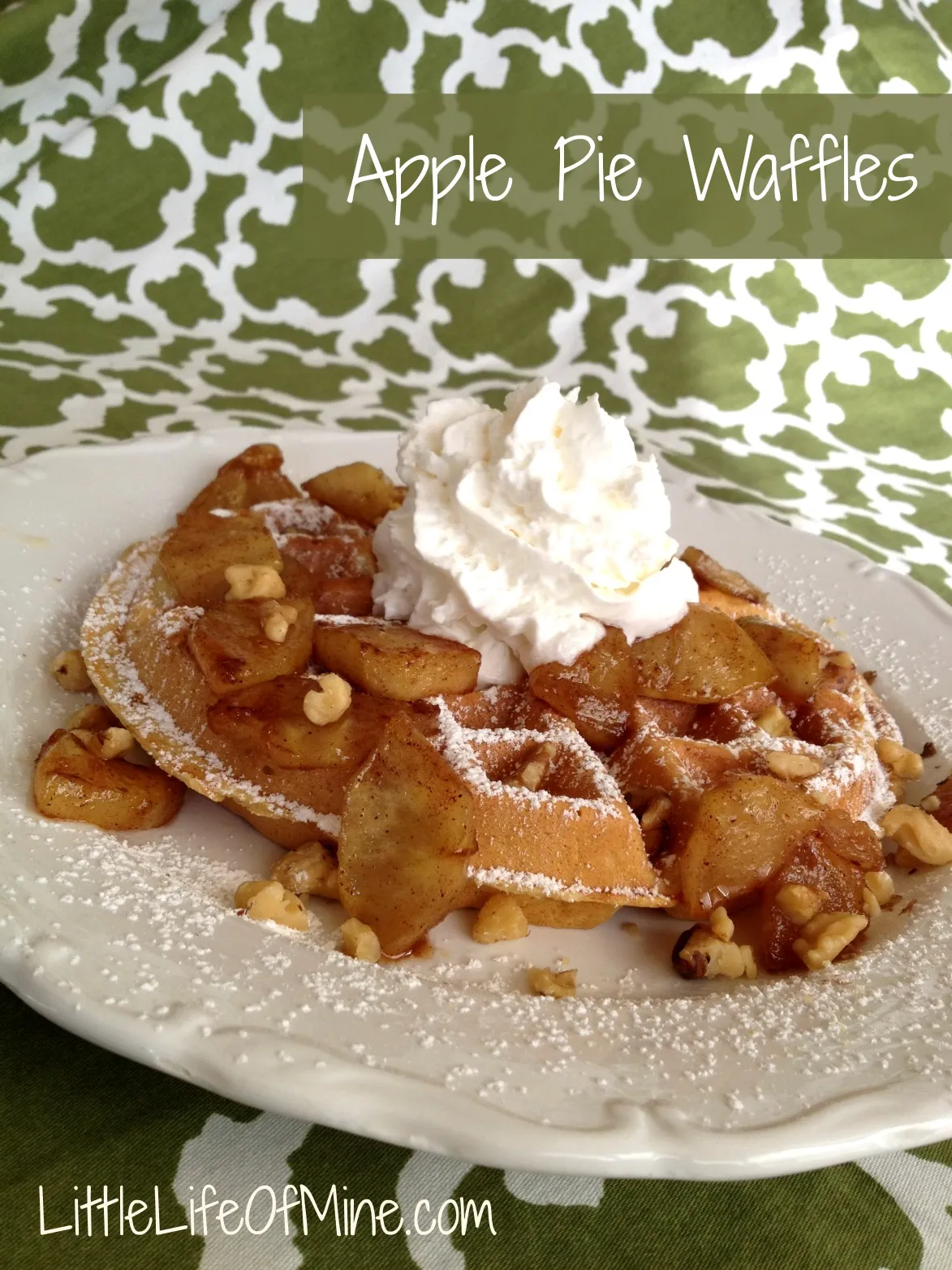 Apple Pie Sourdough Waffles
