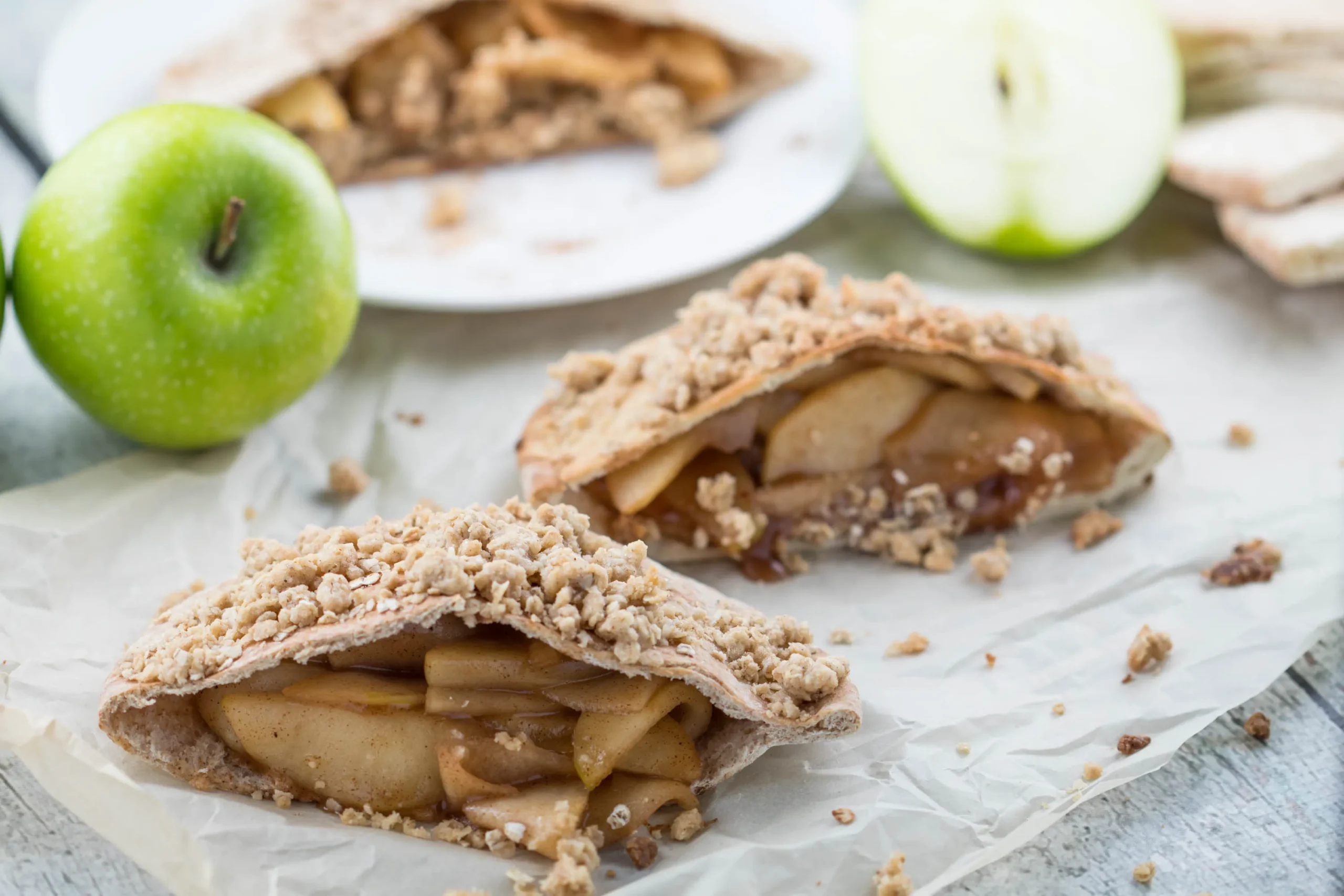 Apple Pie Stuffed Pitas