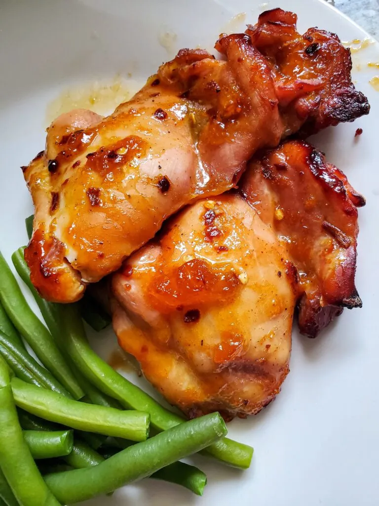 Apricot Basil Chicken Thighs