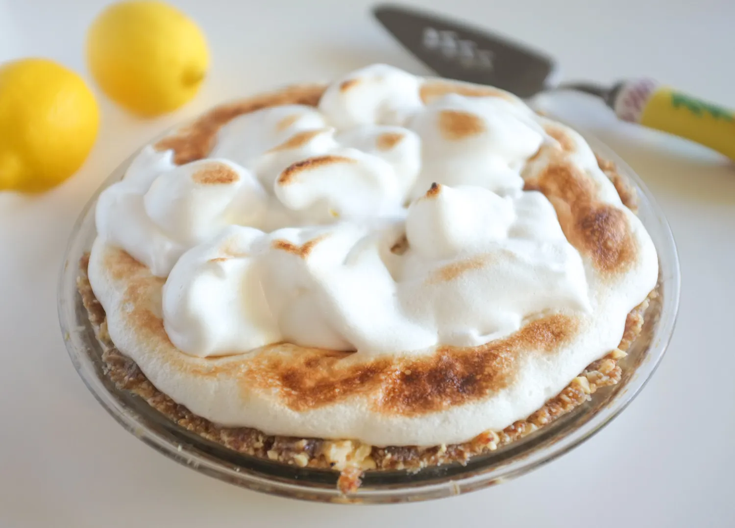 Aquafaba Lemon Meringue Pie