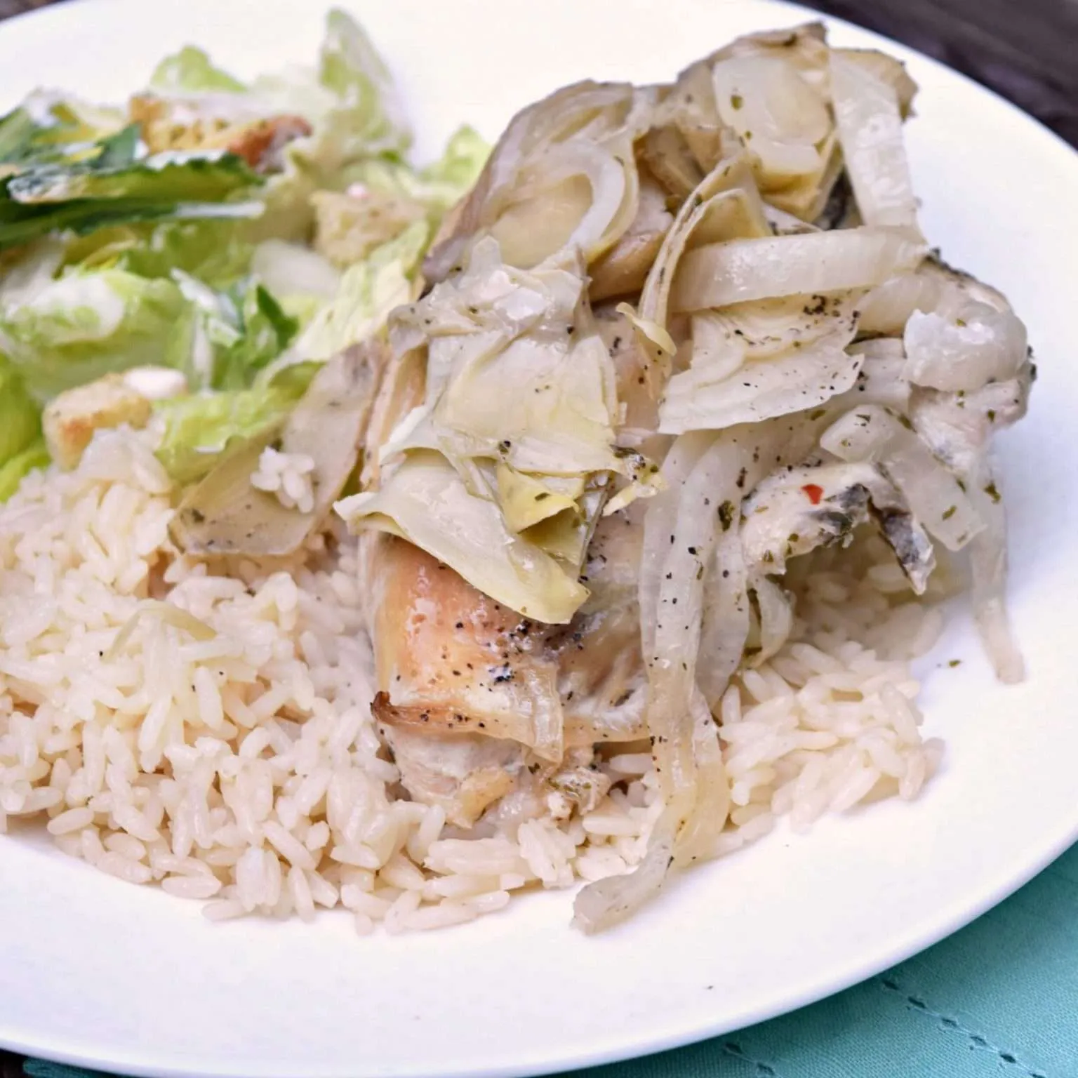 Artichoke Chicken and Rice for Crock Pot