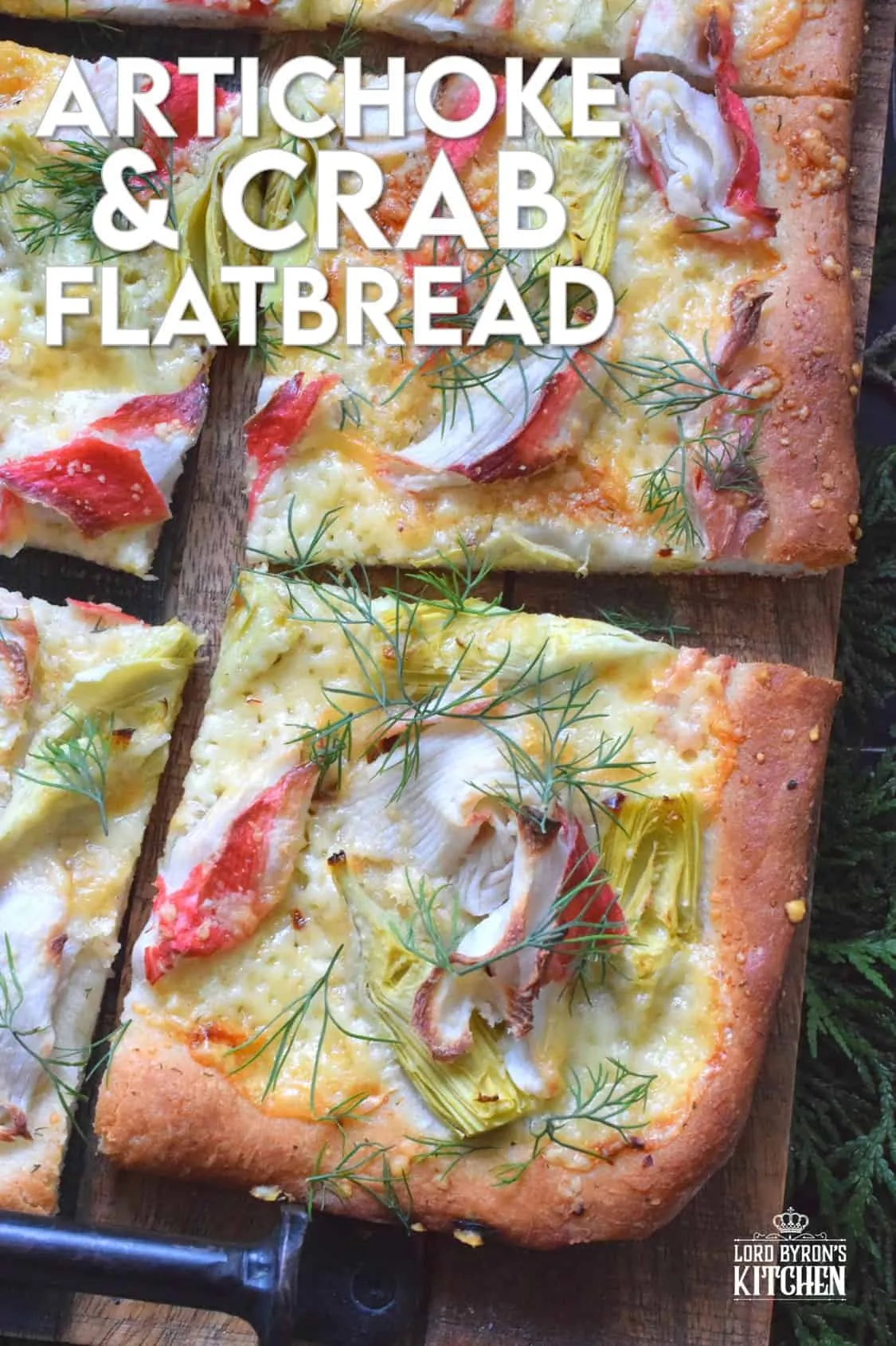 Artichoke and Crab Flatbread