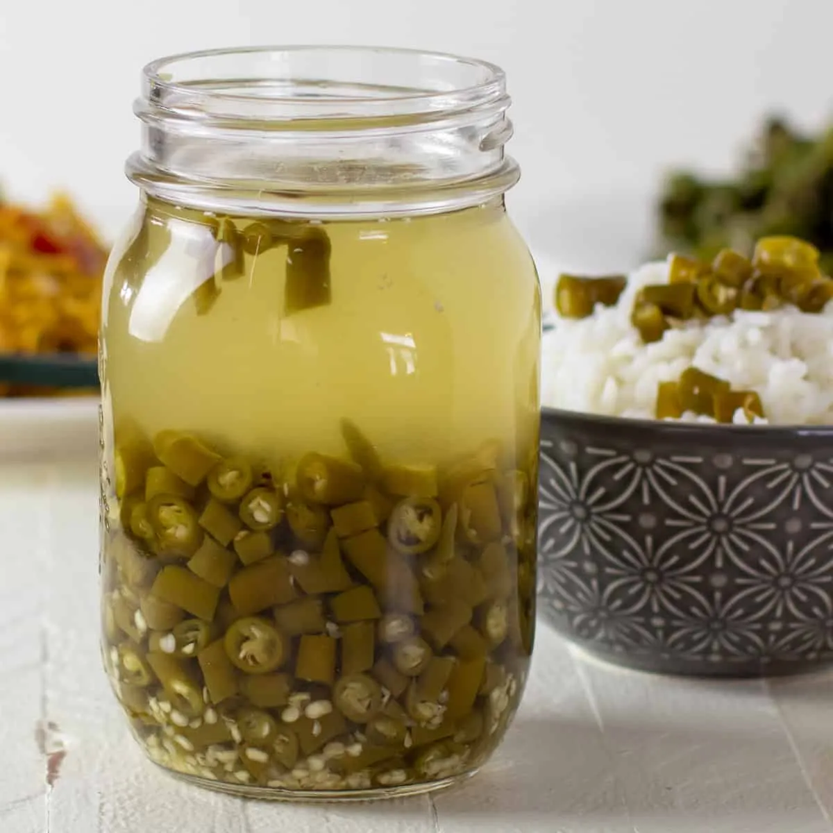 Asian Quick Pickled Green Chilies