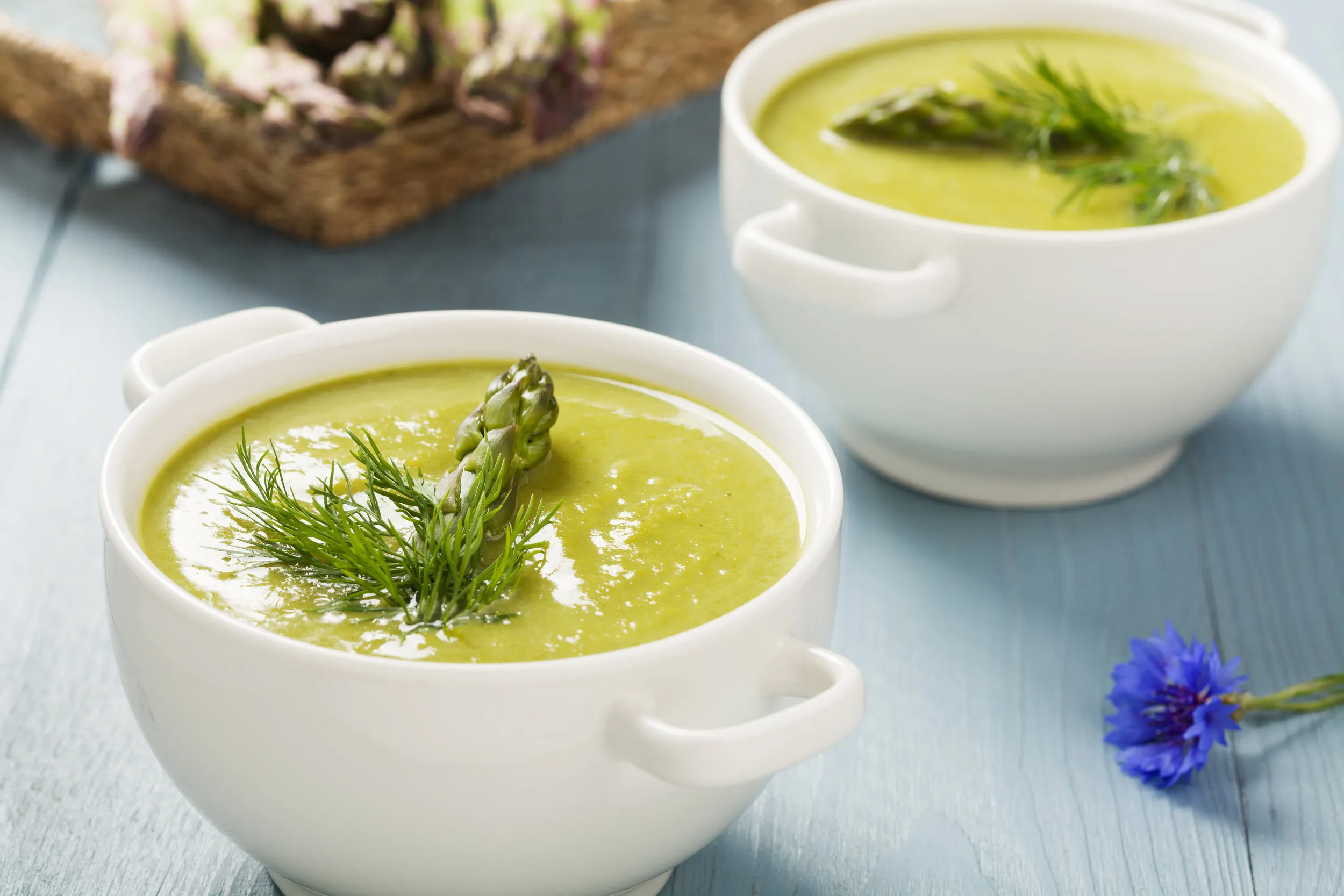 Asparagus Soup with Lemon and Parmesan