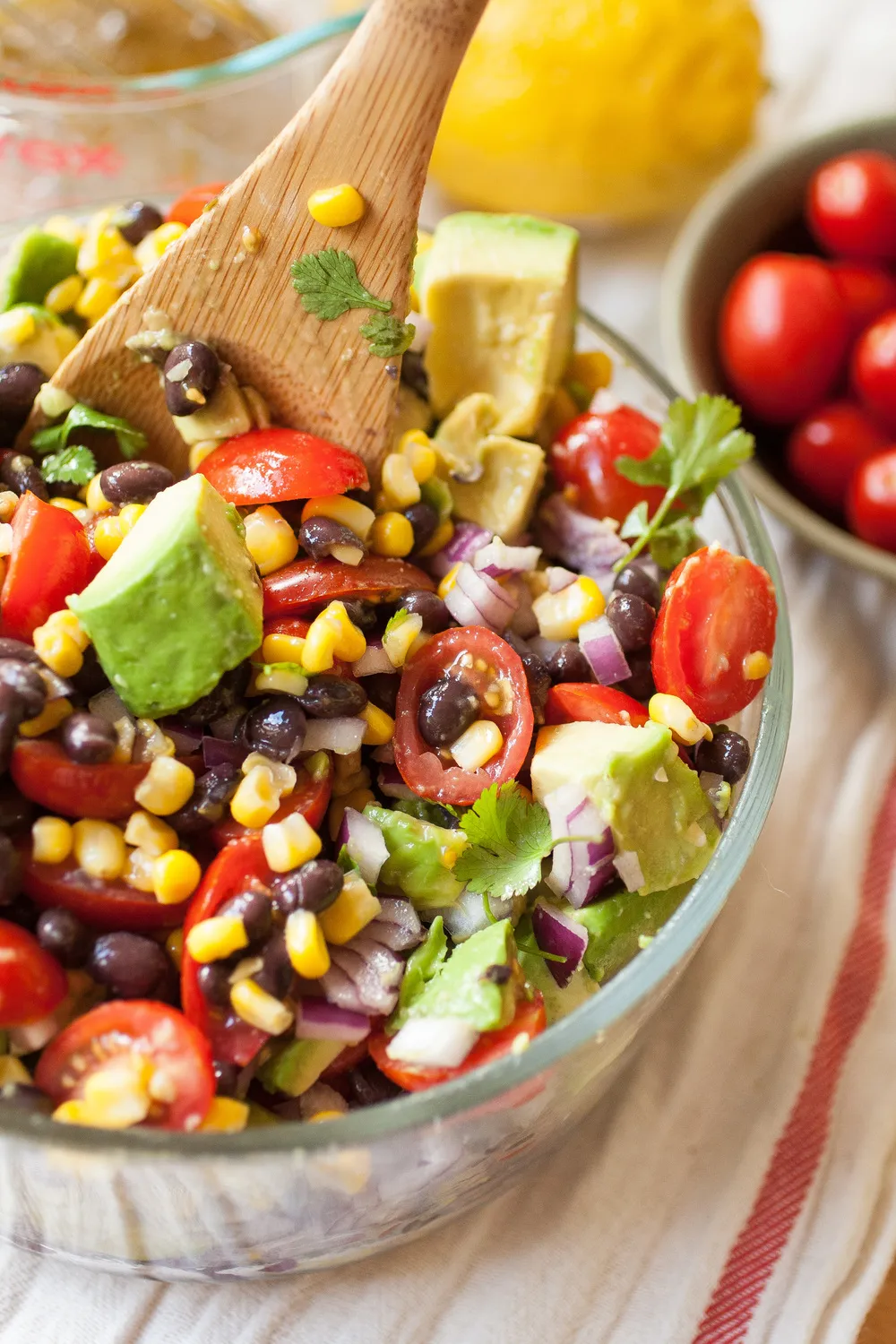 Avocado Black Bean Corn Salad