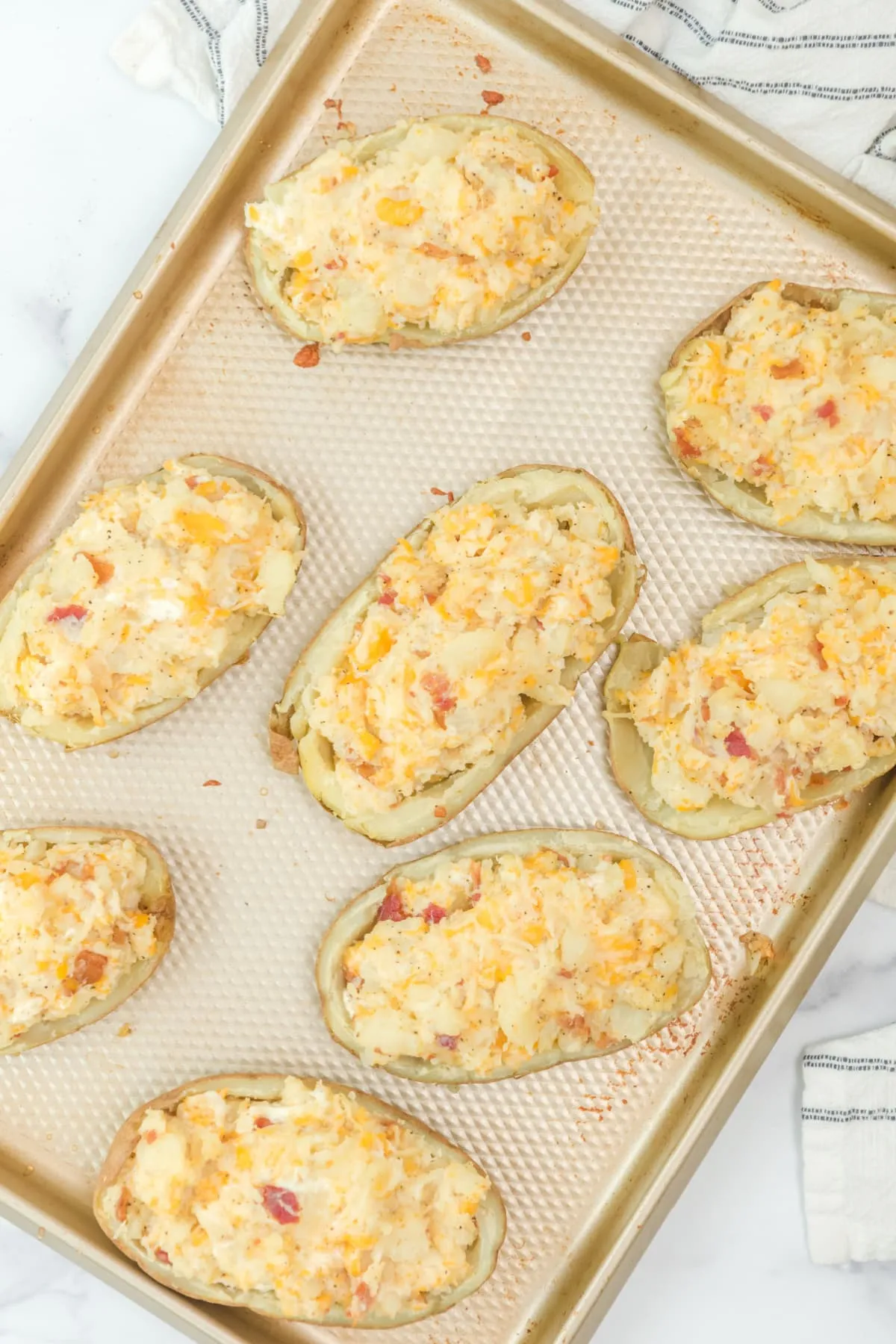 Awesome Cheesy Twice Baked Potato Boats