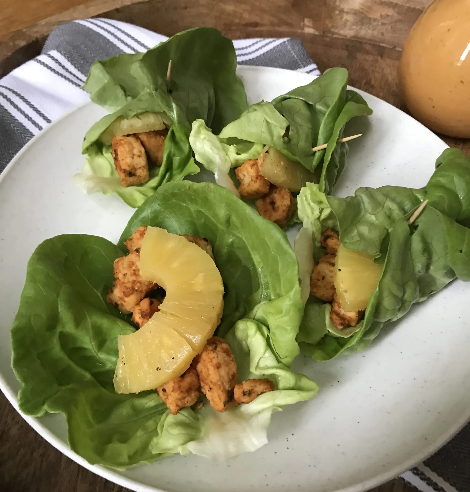 BBQ Pulled Pineapple Lettuce Wraps
