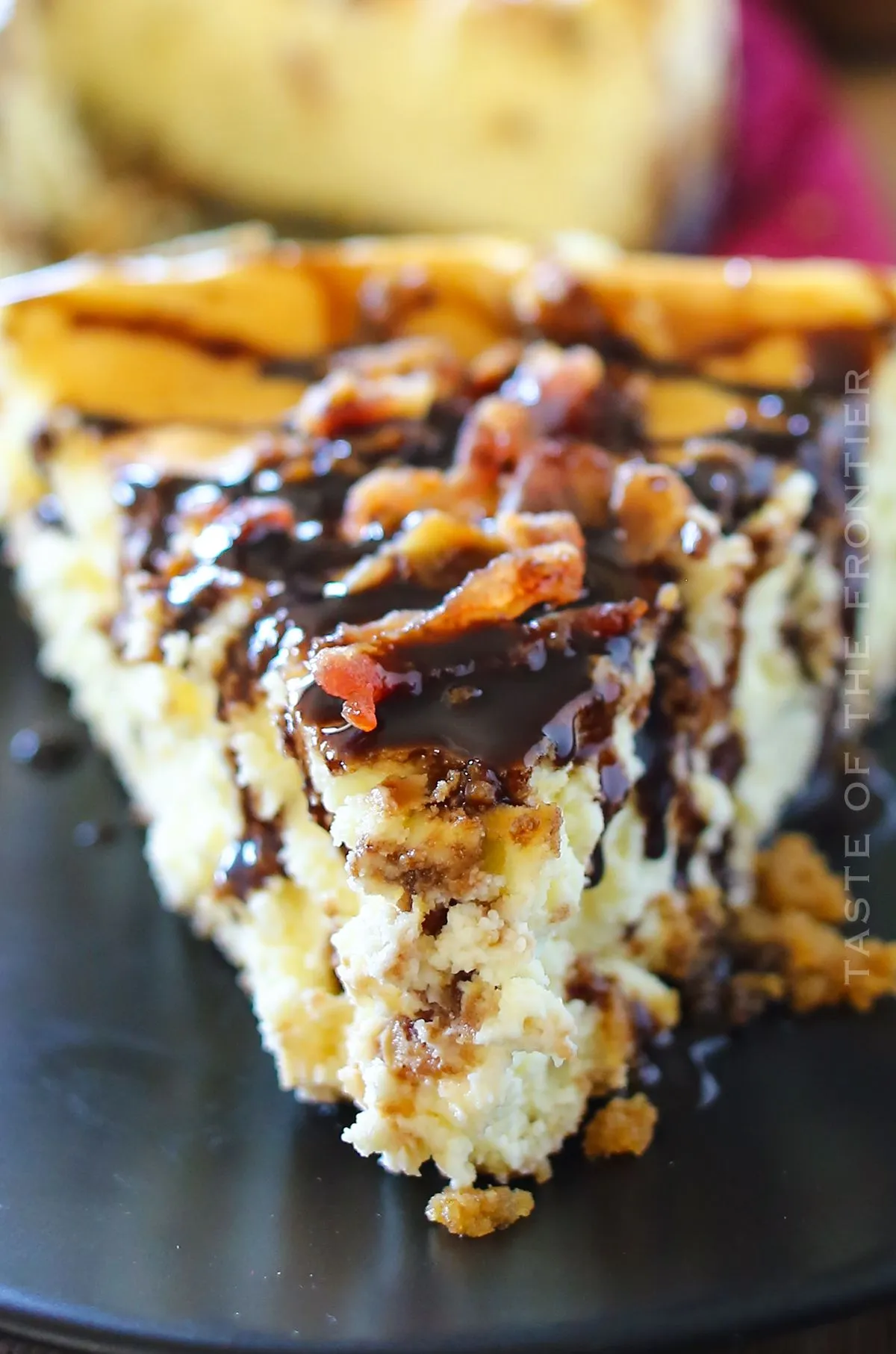 Bacon Bourbon Caramel Cheesecake