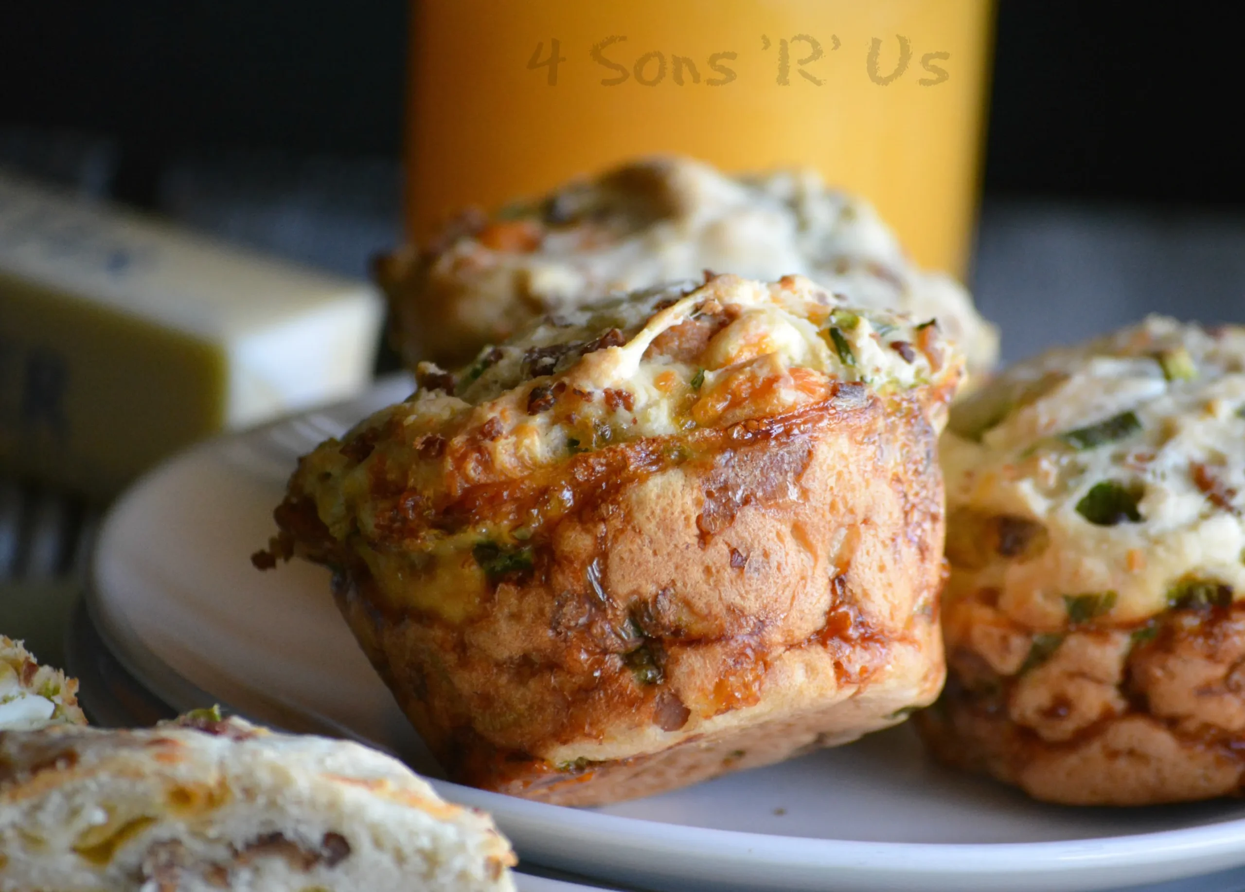 Bacon Cheddar Hard Boiled Egg Breakfast Muffins