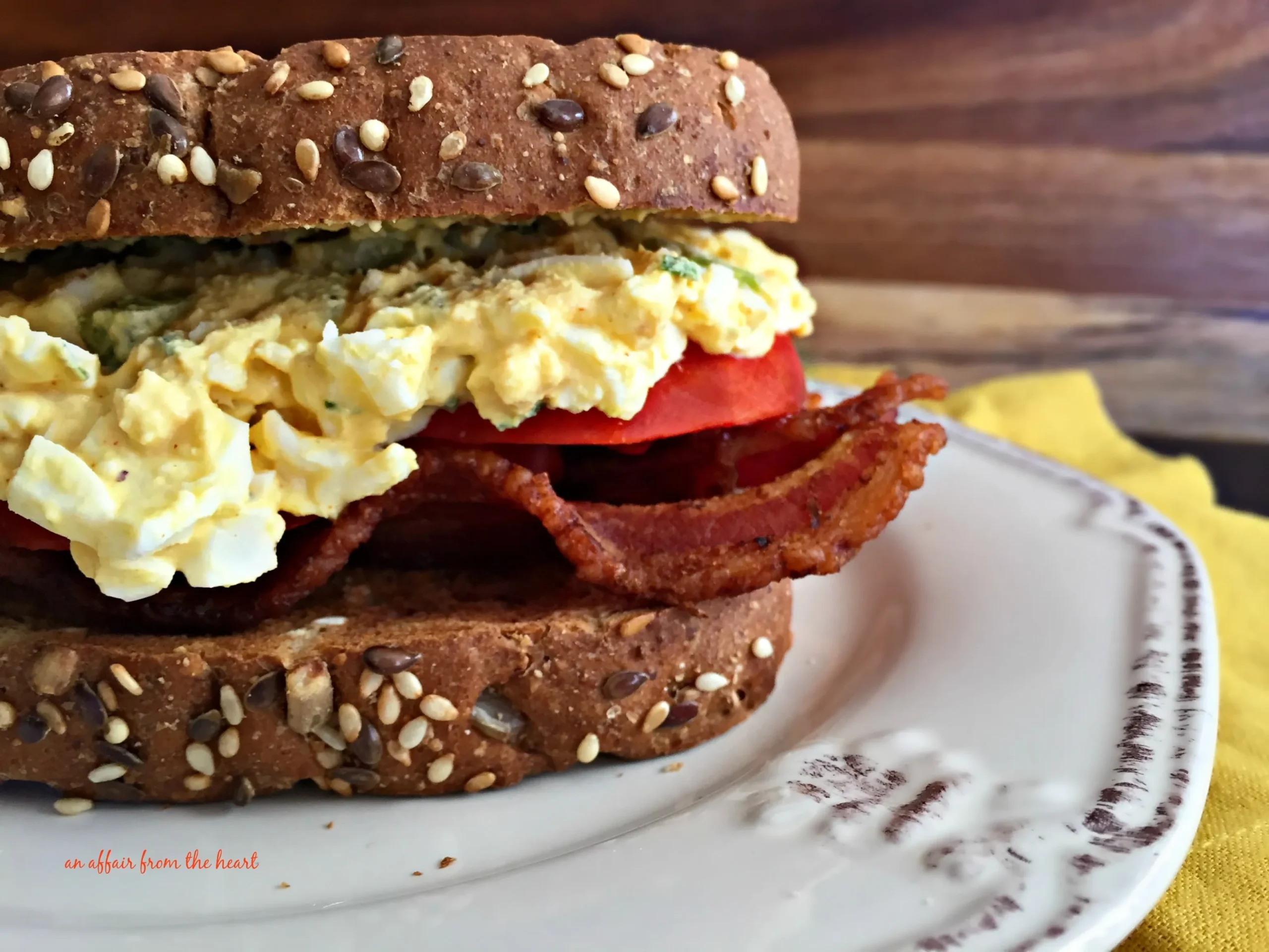 Bacon Egg Salad Sandwiches