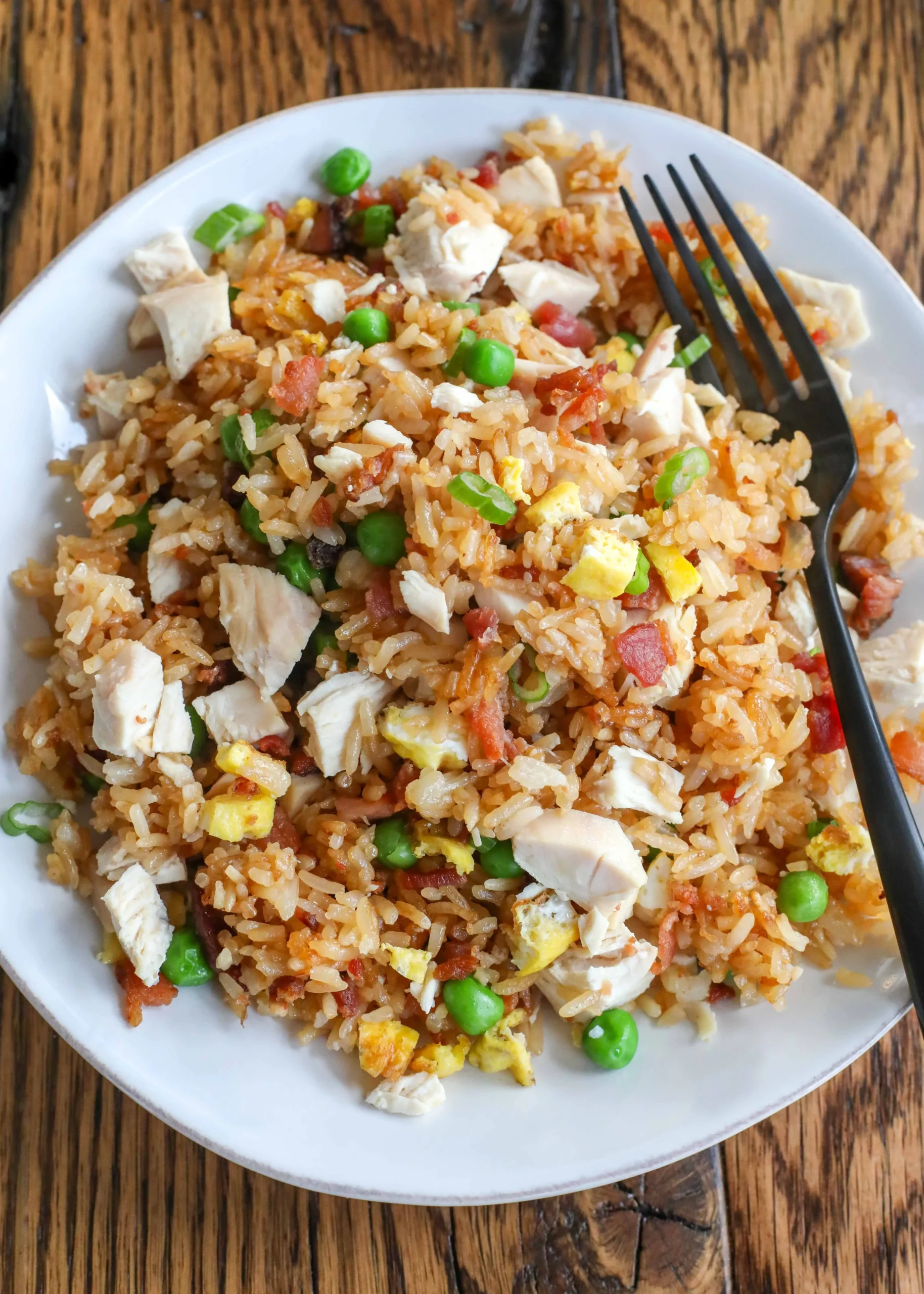 Bacon and Chicken Fried Rice
