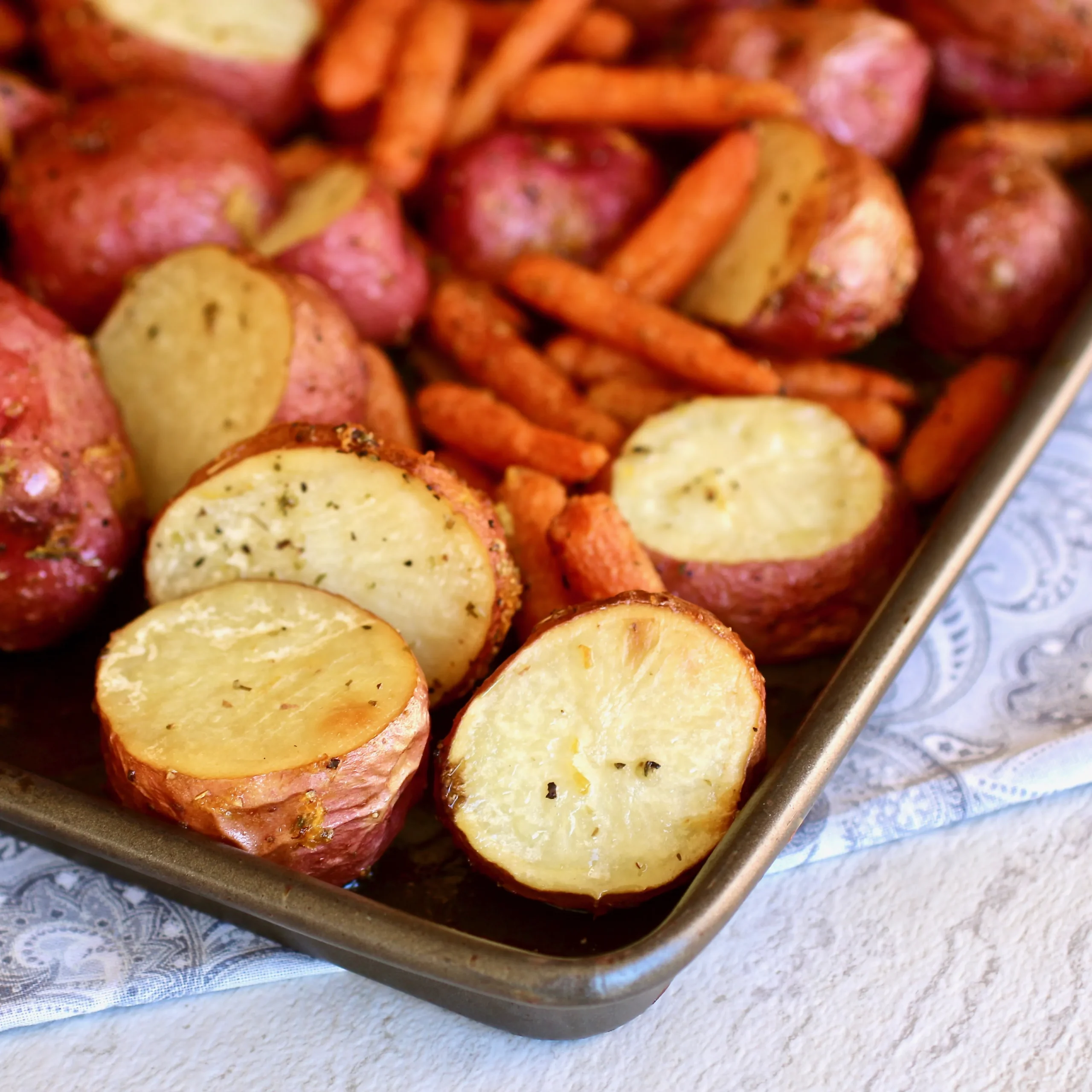 Baked Carrots and Potatoes