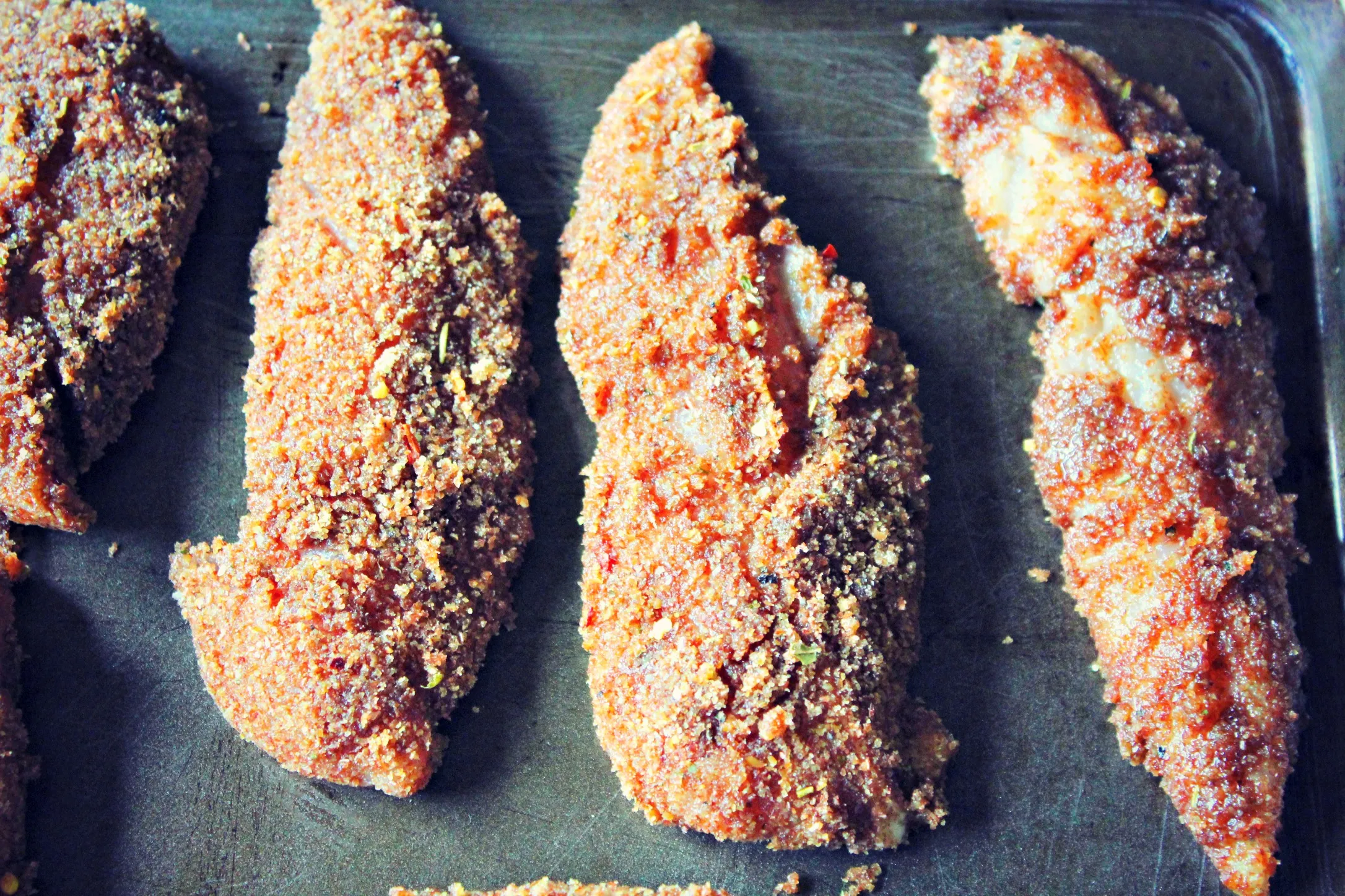 Baked Flaxseed Chicken Fingers