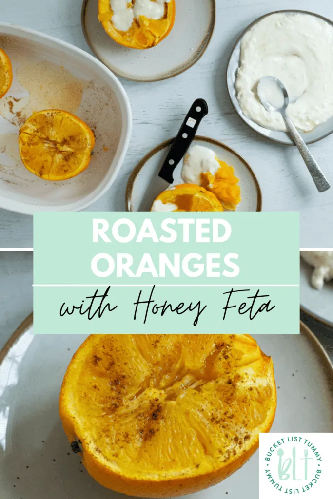 Baked Oranges with Honey Whipped Feta