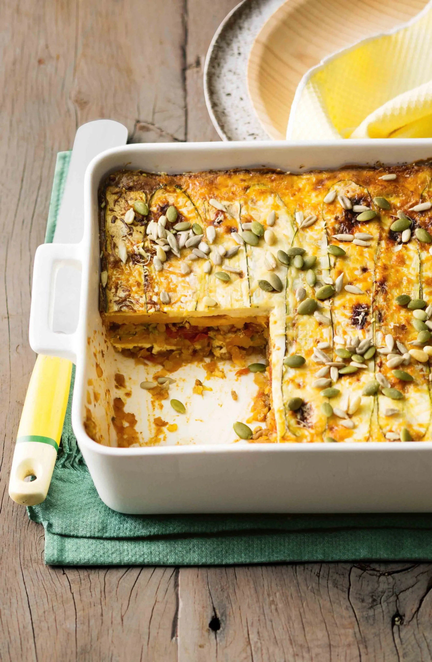 Baked Pasta with Pumpkin and Zucchini