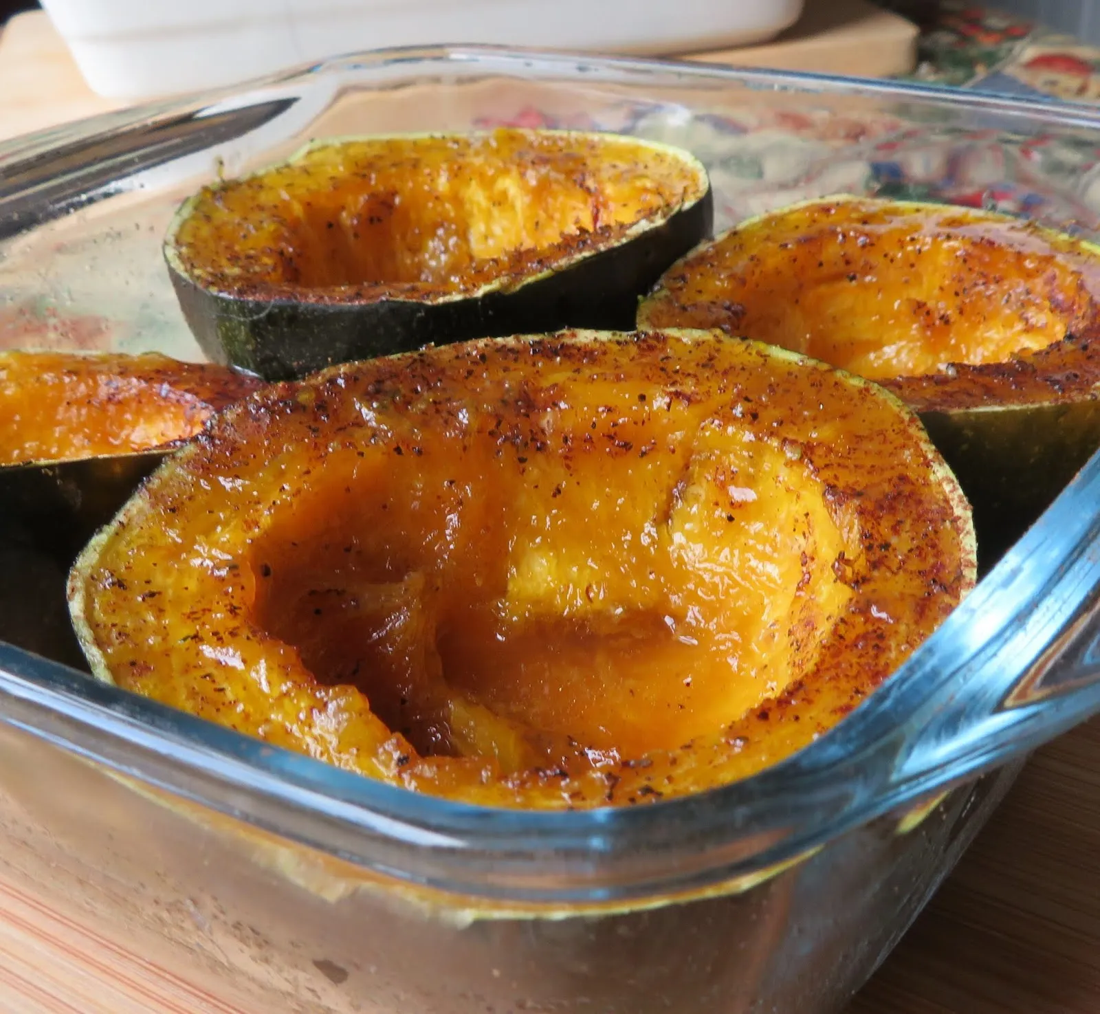 Baked Squash with Butter and Maple Syrup