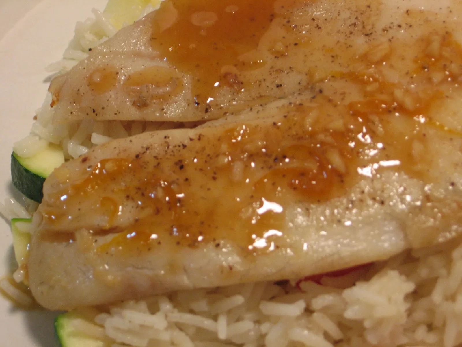 Baked Tilapia in Asian Orange Sauce