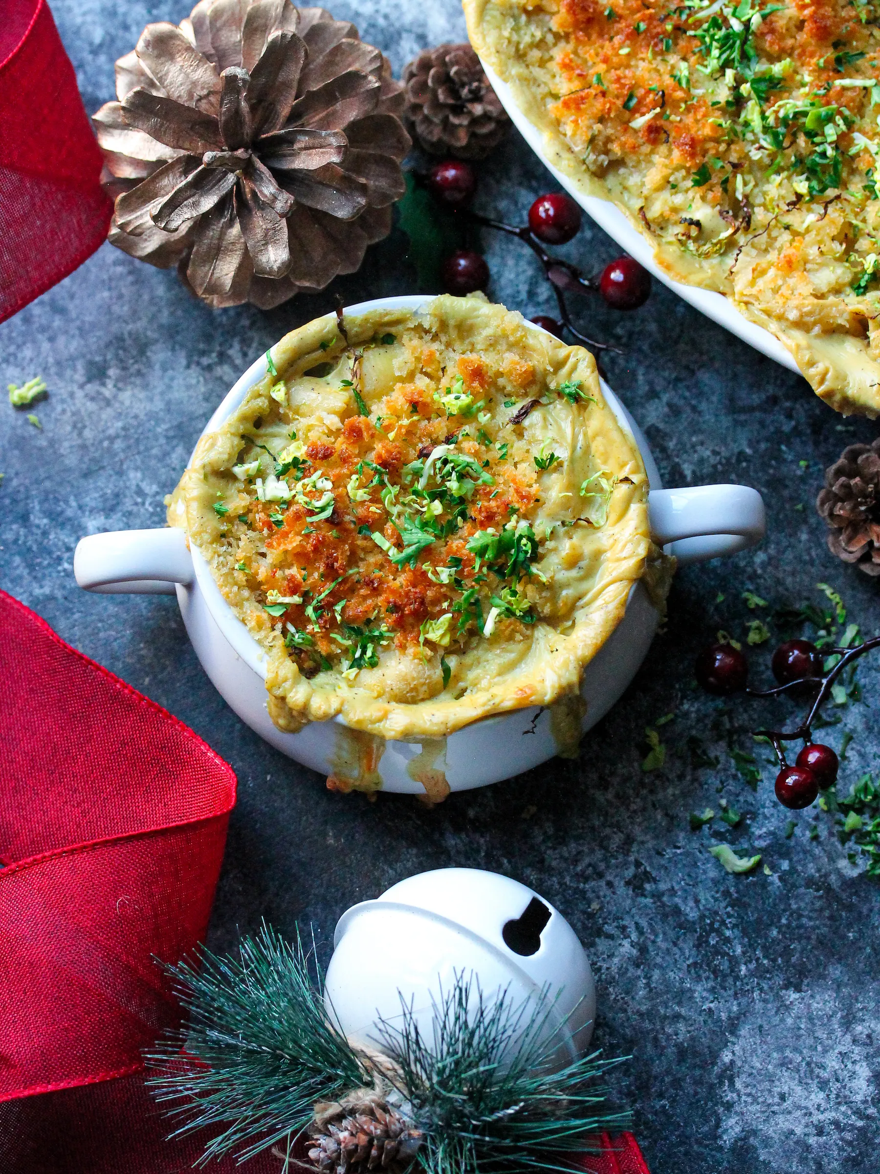 Baked Vegan White Truffle Mac and Cheese