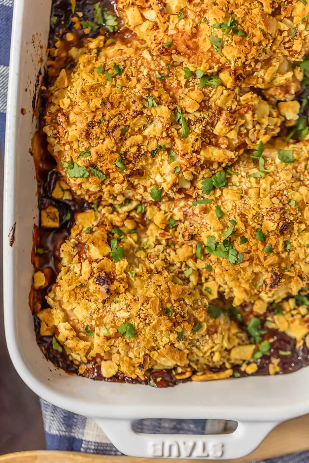 Baked White Cheddar BBQ Chicken