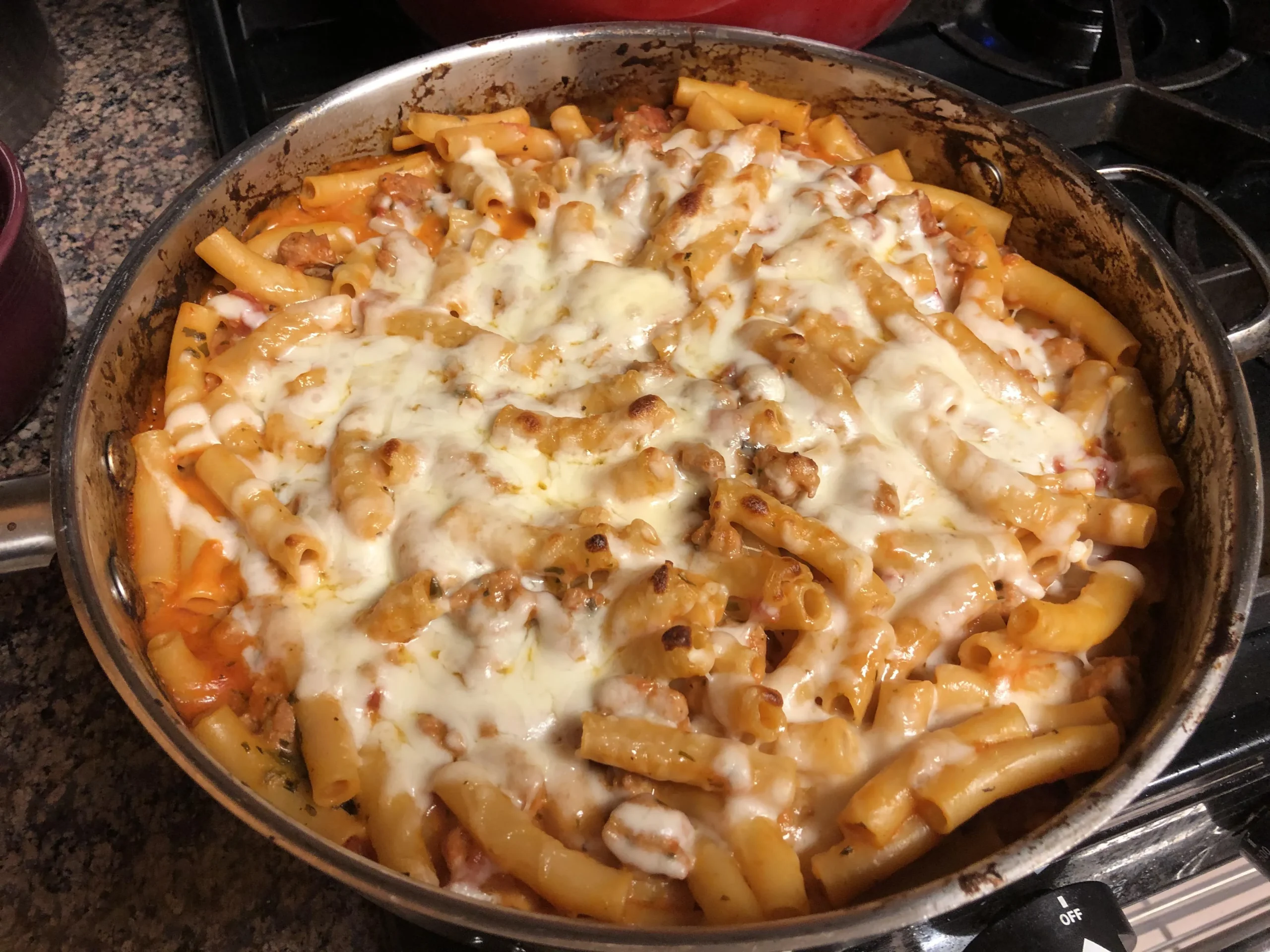 Baked Ziti Turkey Sausage