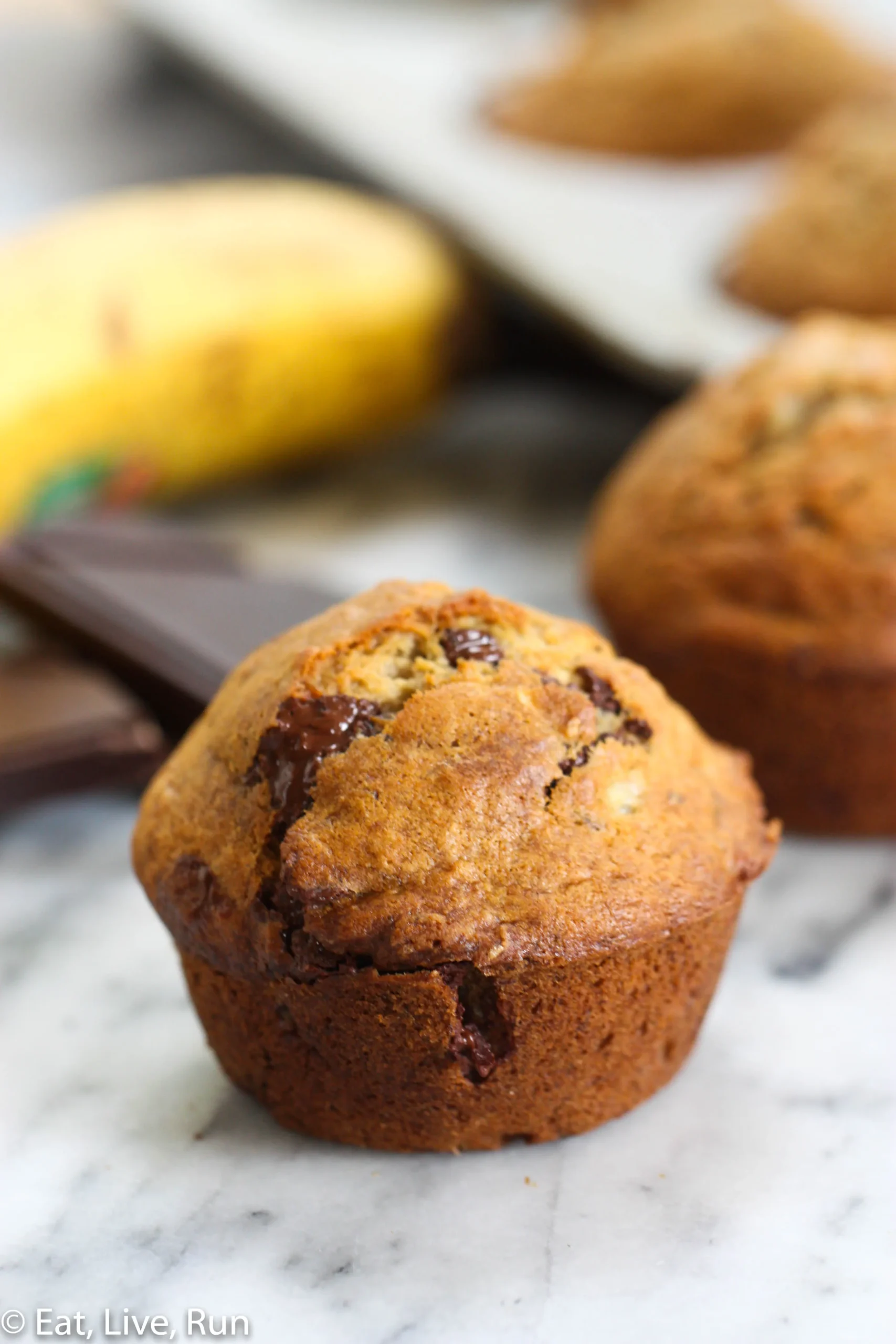 Banana Chocolate Chunk Cookie Butter Muffins