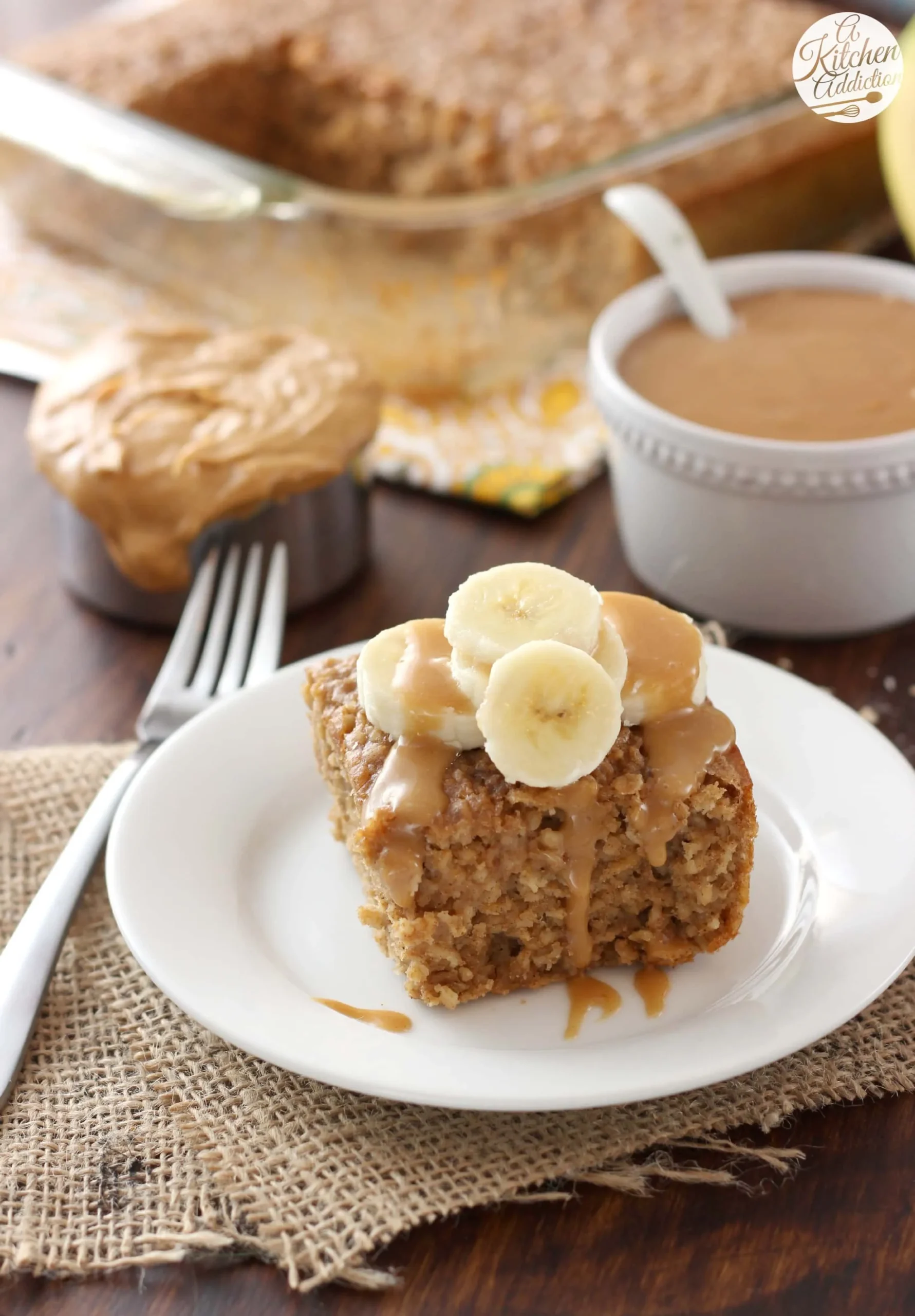 Banana Peanut Butter Baked Oatmeal