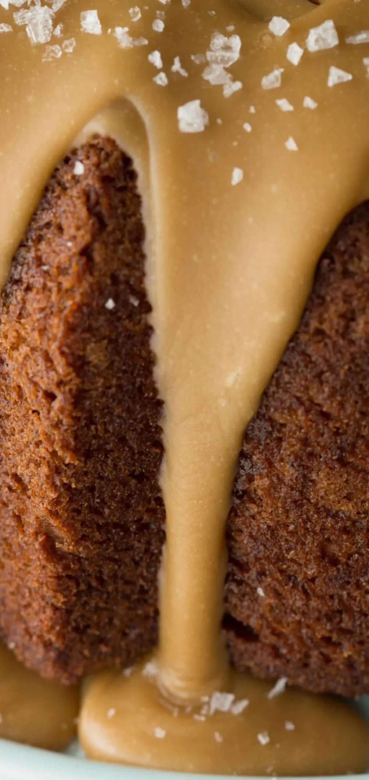 Banana Pound Cake with Salted Toffee Icing