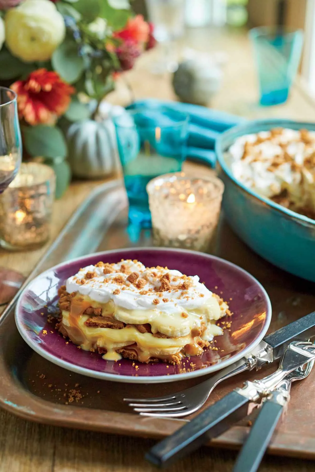 Banana Pudding with Salted Caramel Sauce