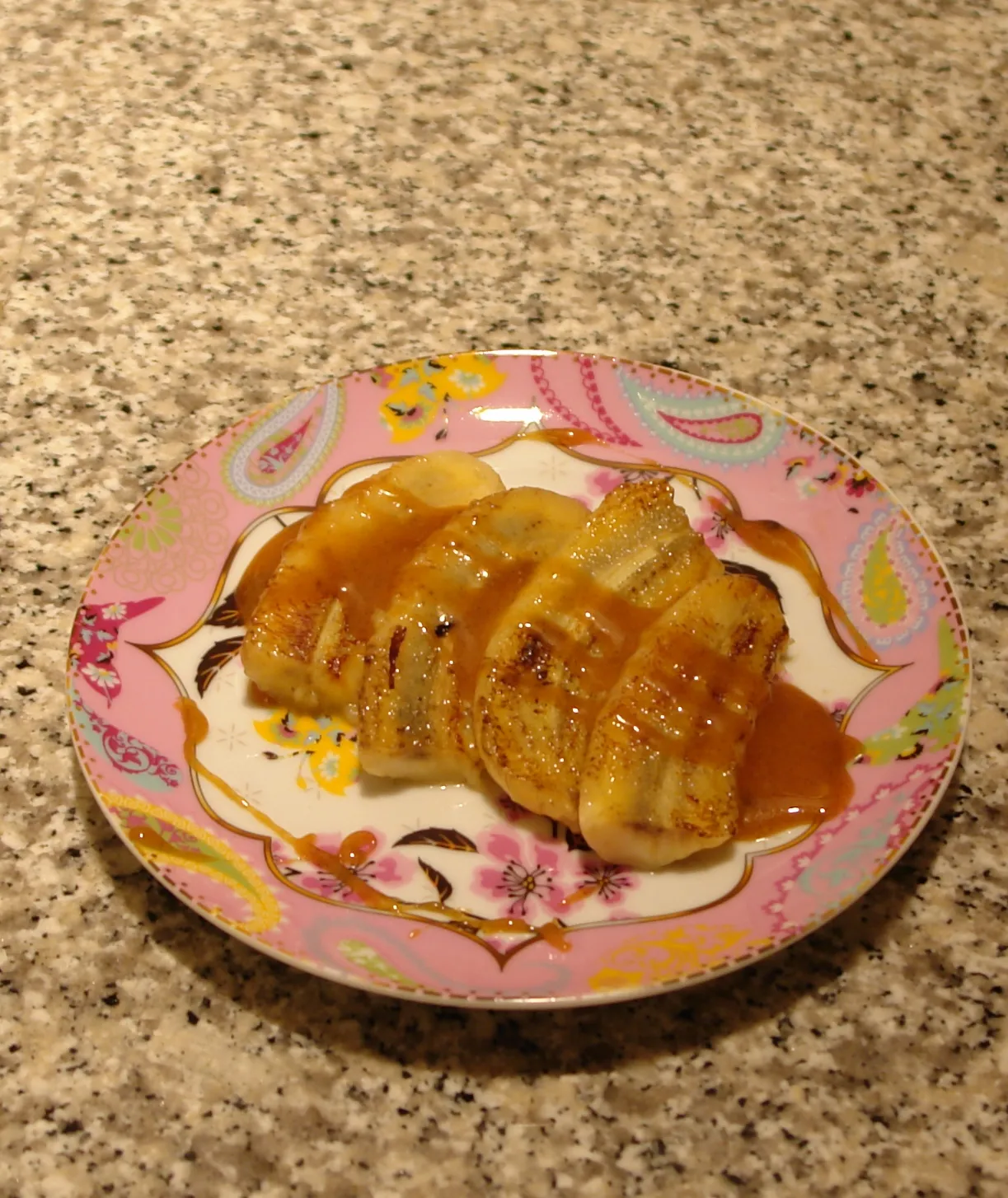 Banana Tart with a Passion Fruit Sauce