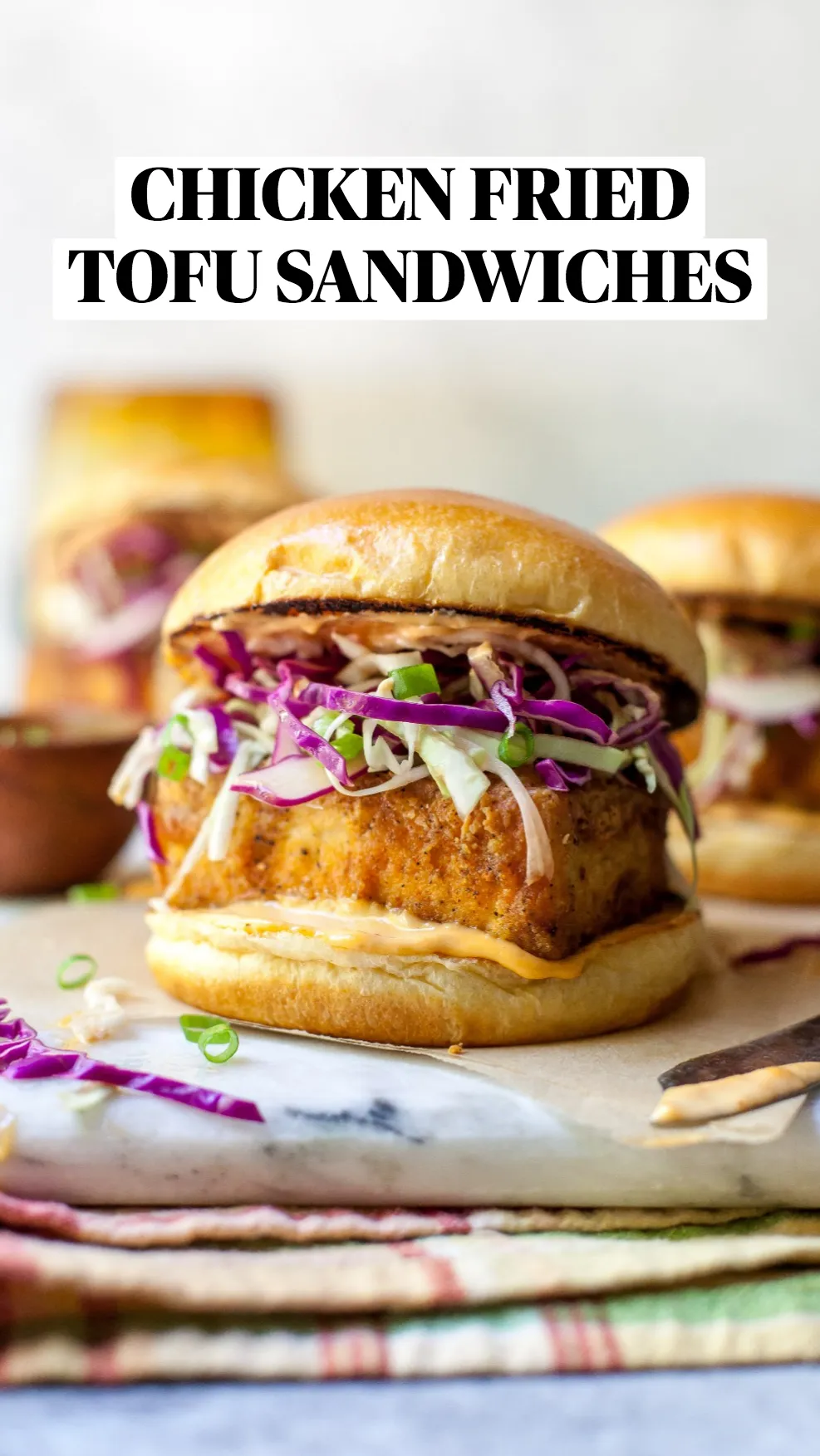 Barbecue Tofu Sandwiches with Pineapple Relish