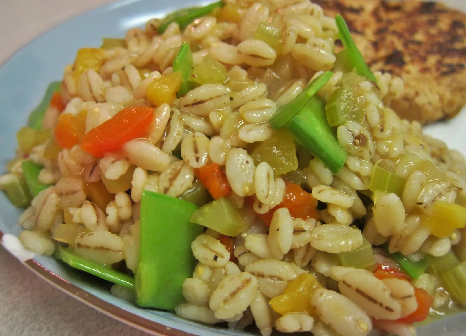 Barley Pilaf with Peas