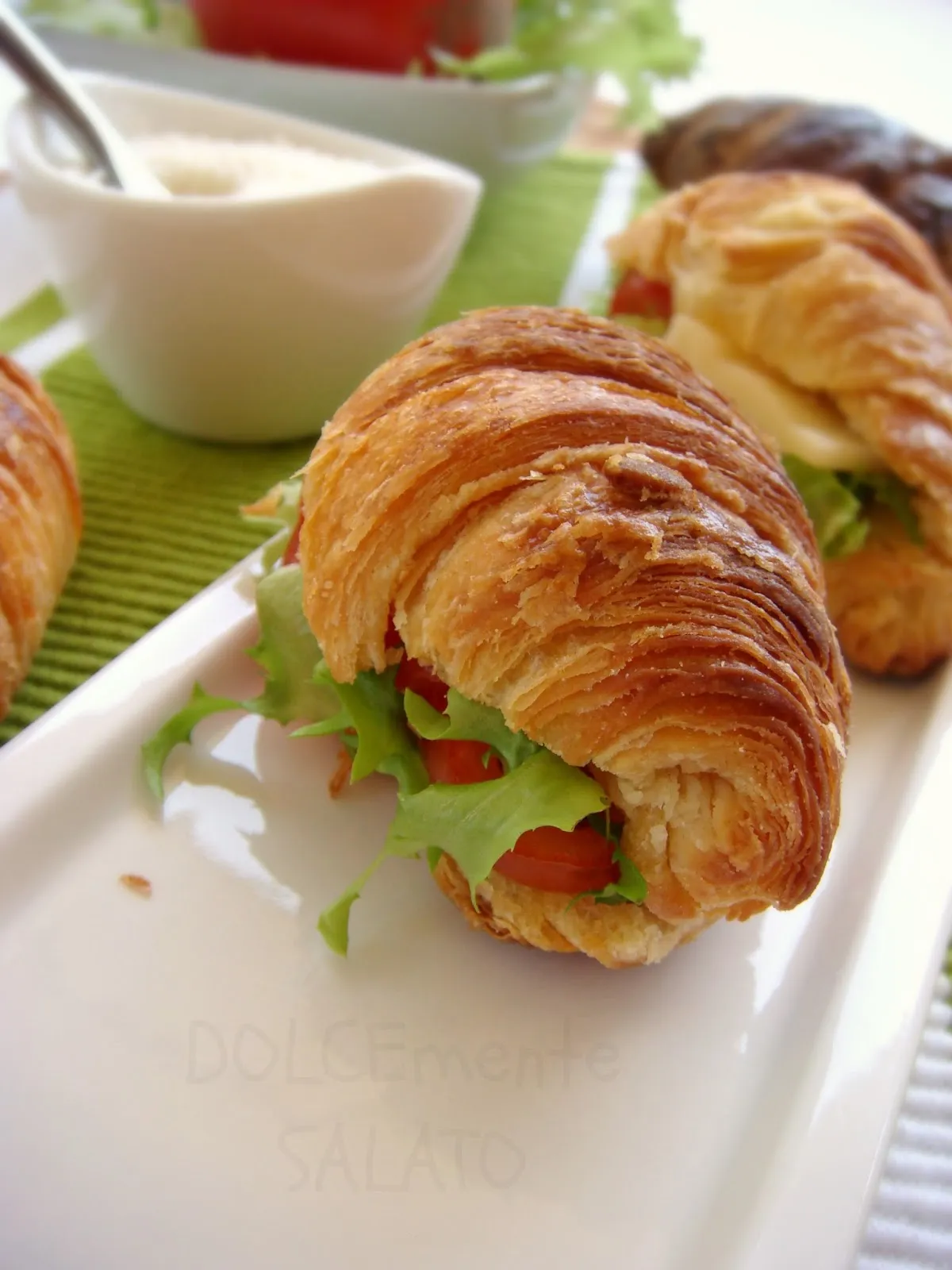 Basil and Pecorino Croissants