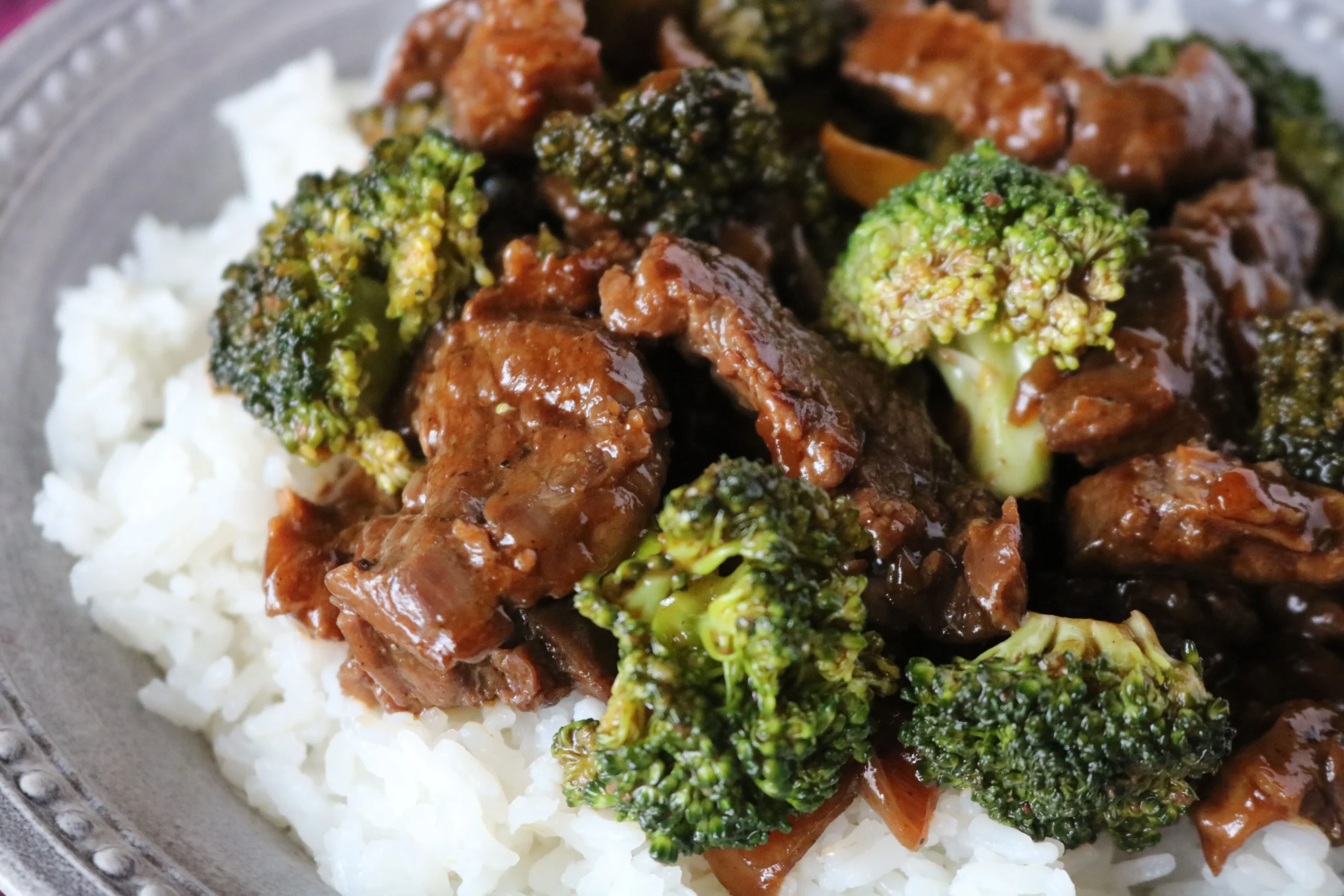 Beef Flank over Broccoli