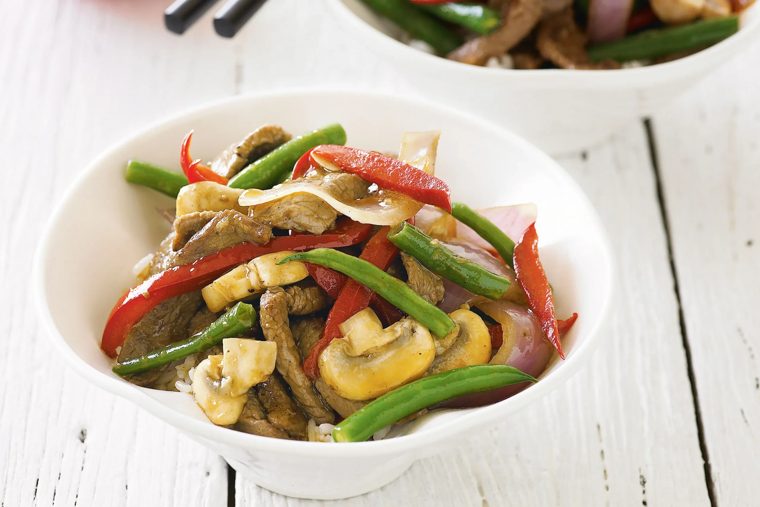 Beef and Flat Bean Stir Fry