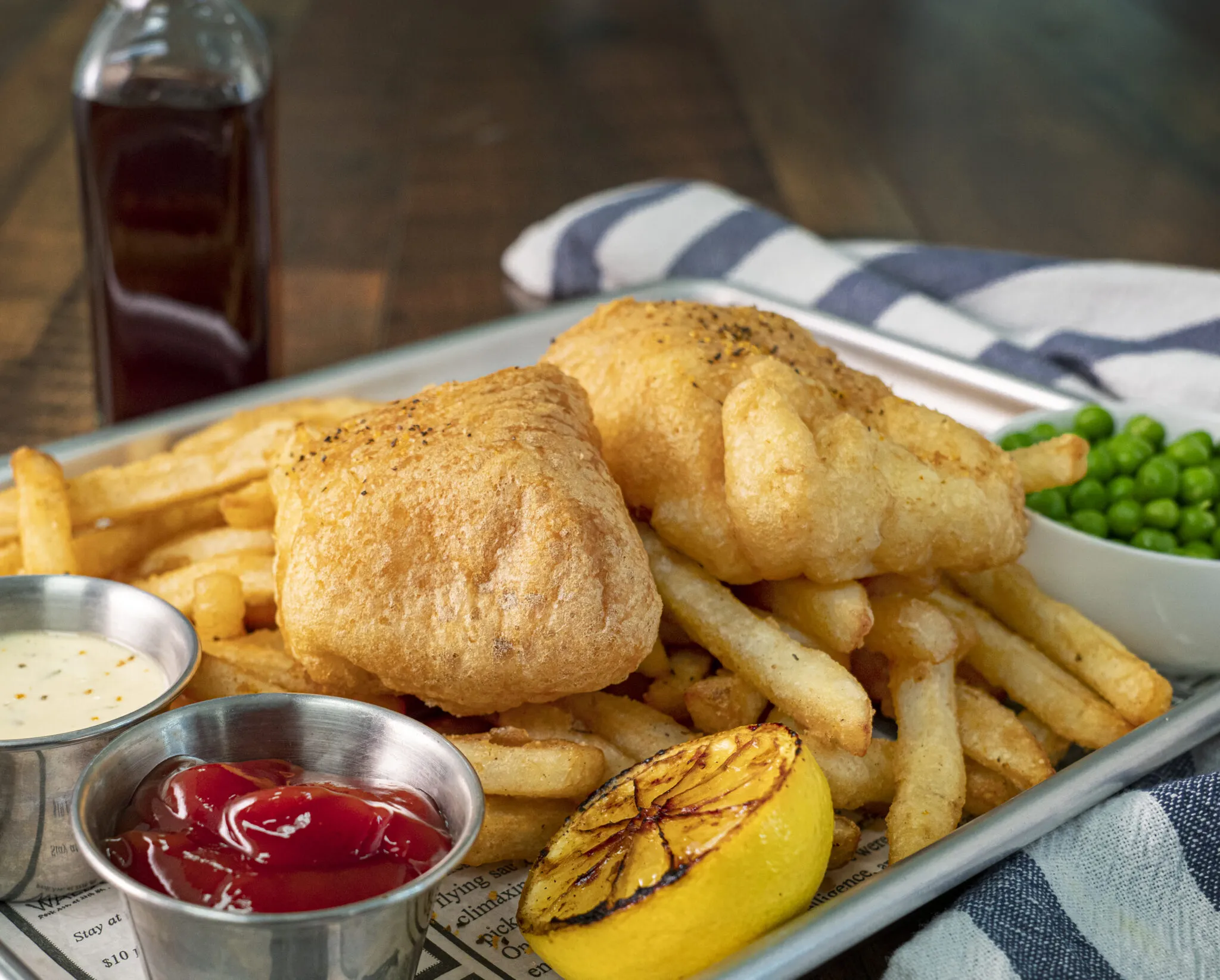 Beer Battered Cod and Chips