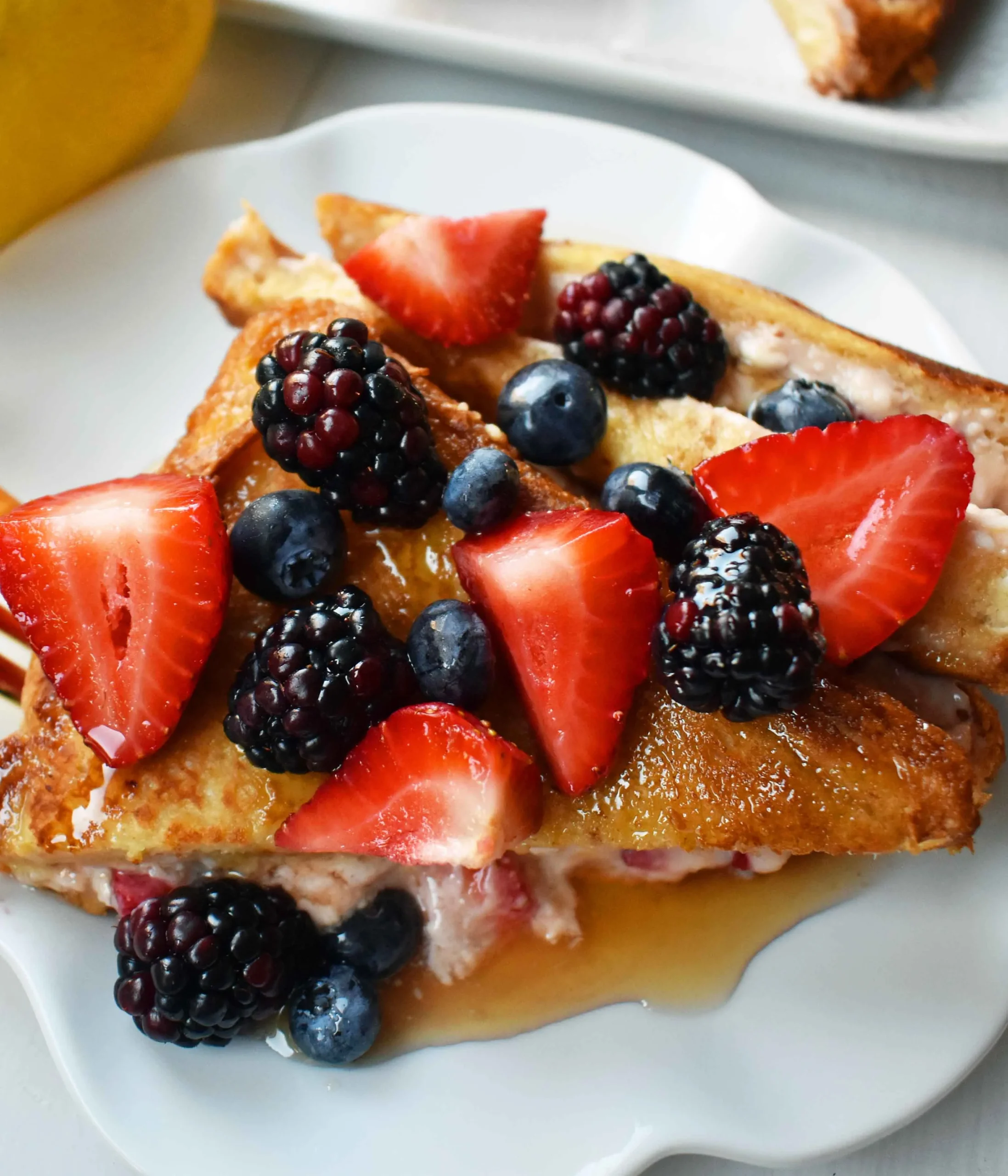 Berries Cream Cheese French Toast
