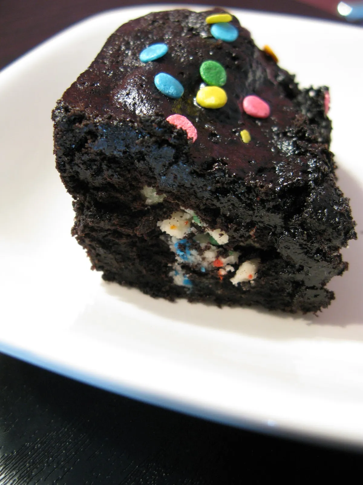 Birthday Cake Oreo Stuffed Brownies