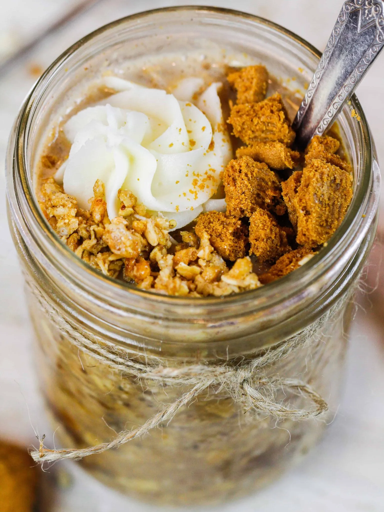 Biscoff Cookie Butter Overnight Oats
