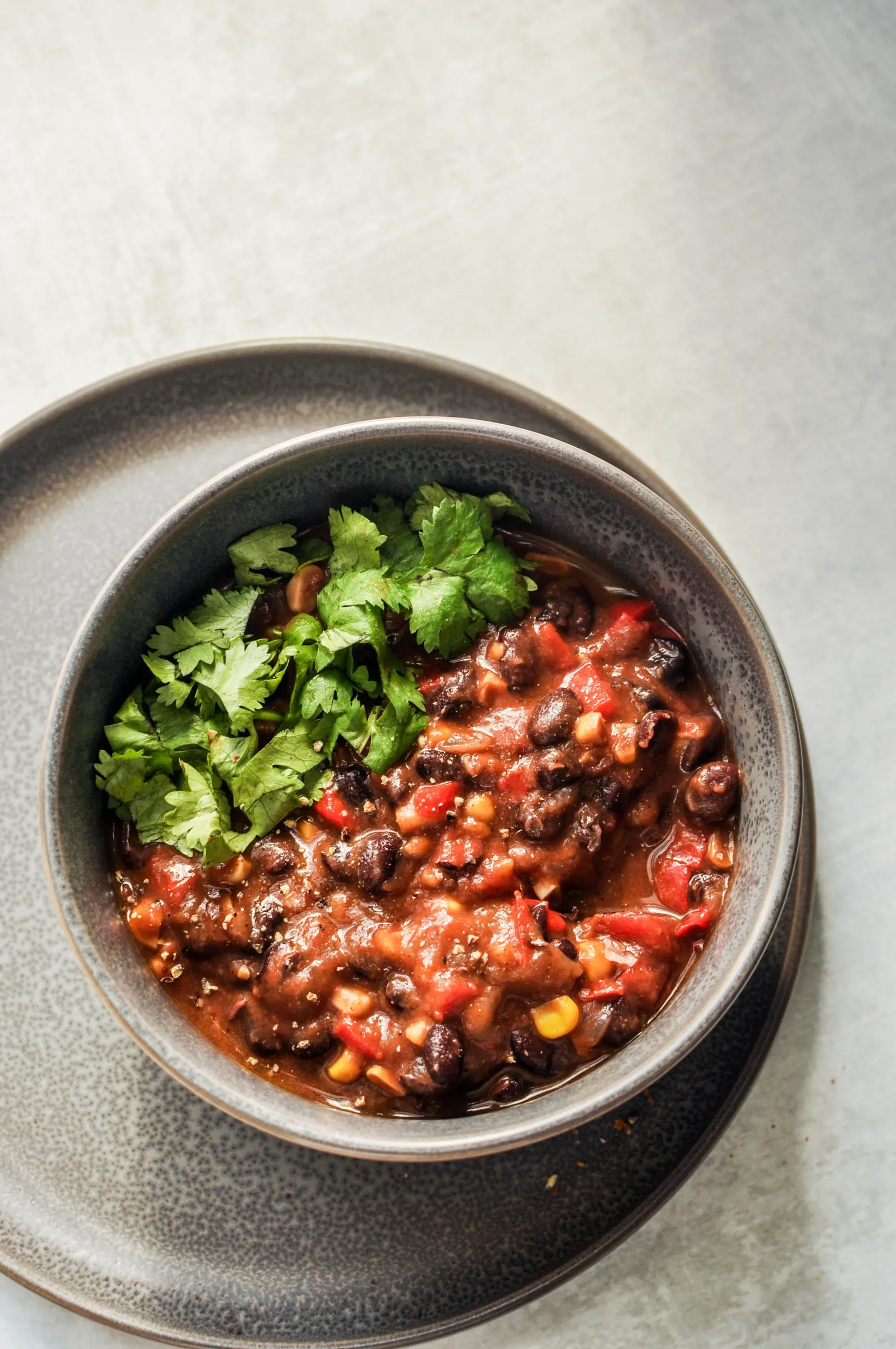 Black Bean Chili with Cilantro