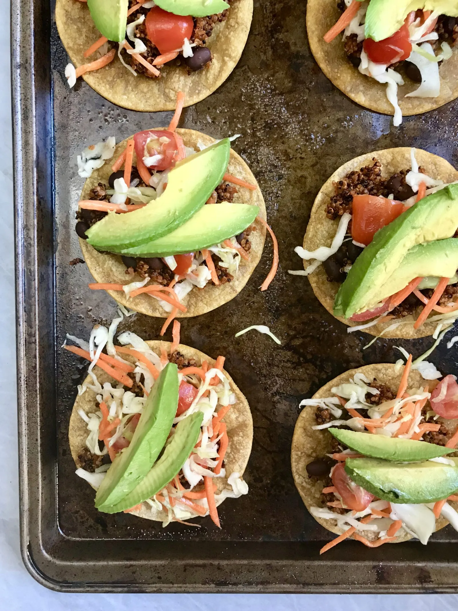Black Bean and Quinoa Tostadas