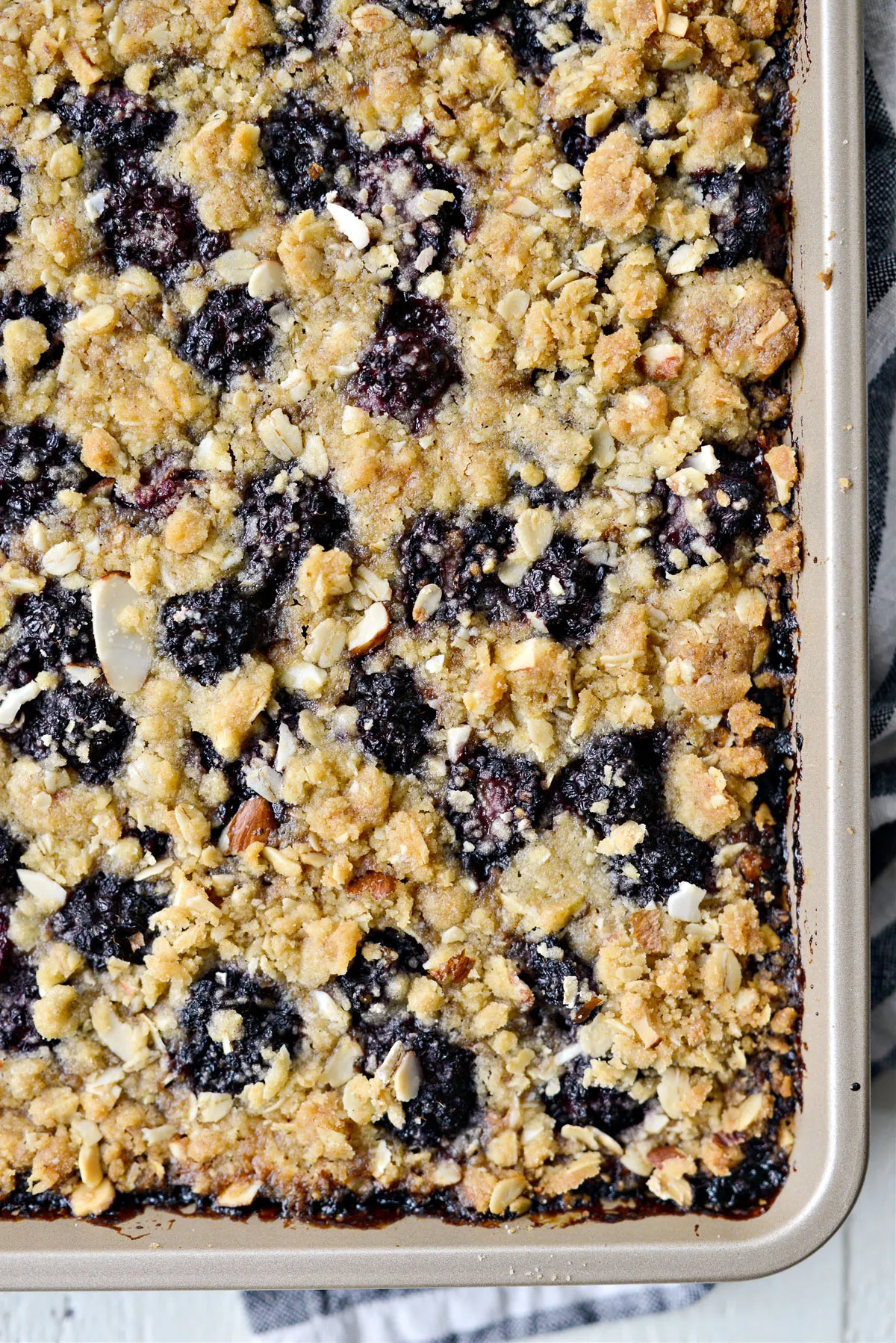 Blackberry Almond Streusel Bars