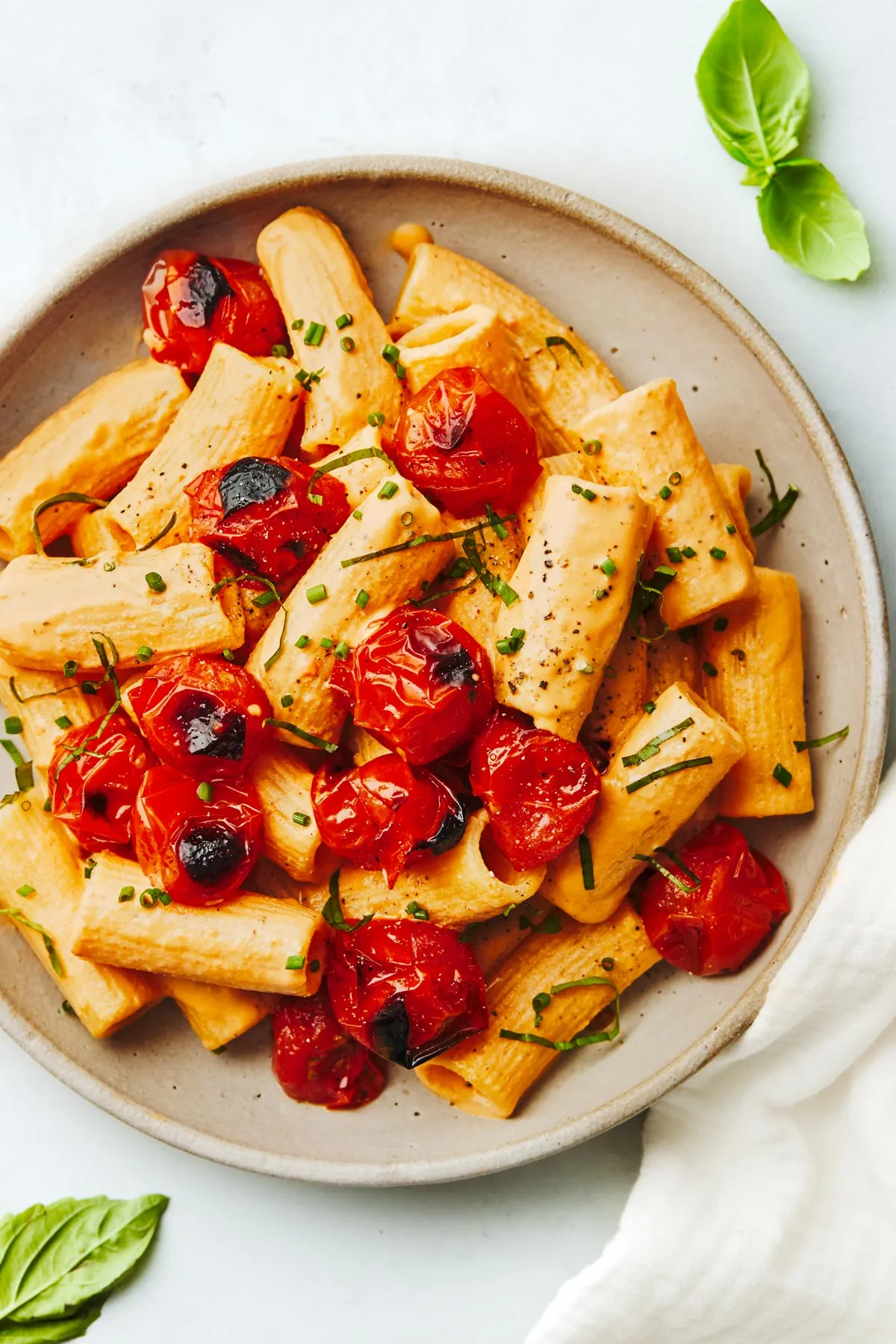 Blistered Tomato Pasta Sauce