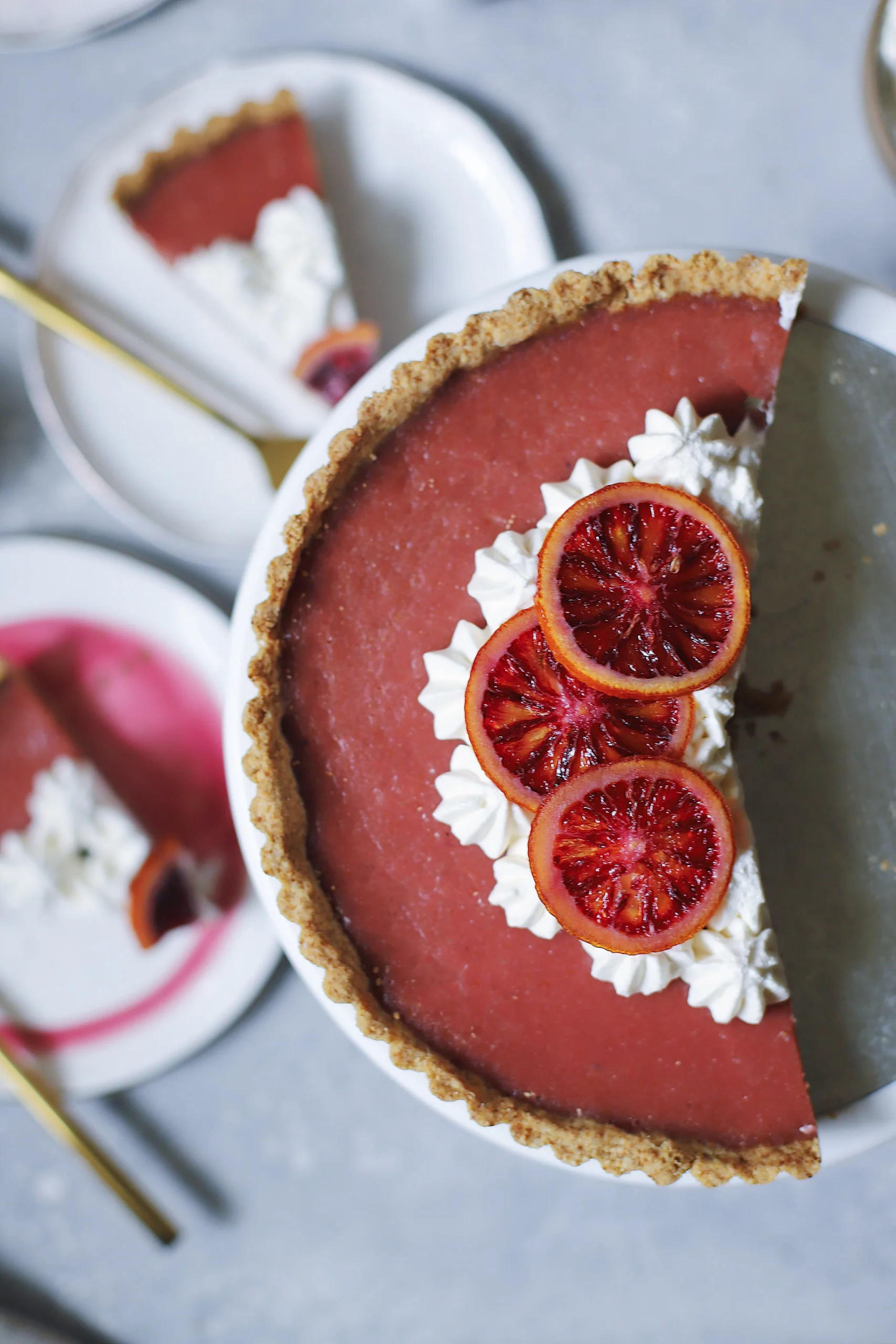 Blood Orange Curd Tart