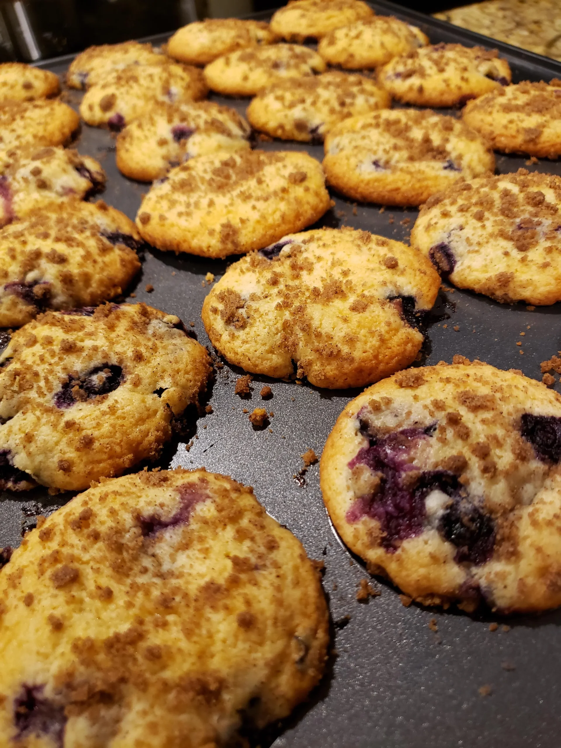 Blueberry Buttermilk Crumble Muffins